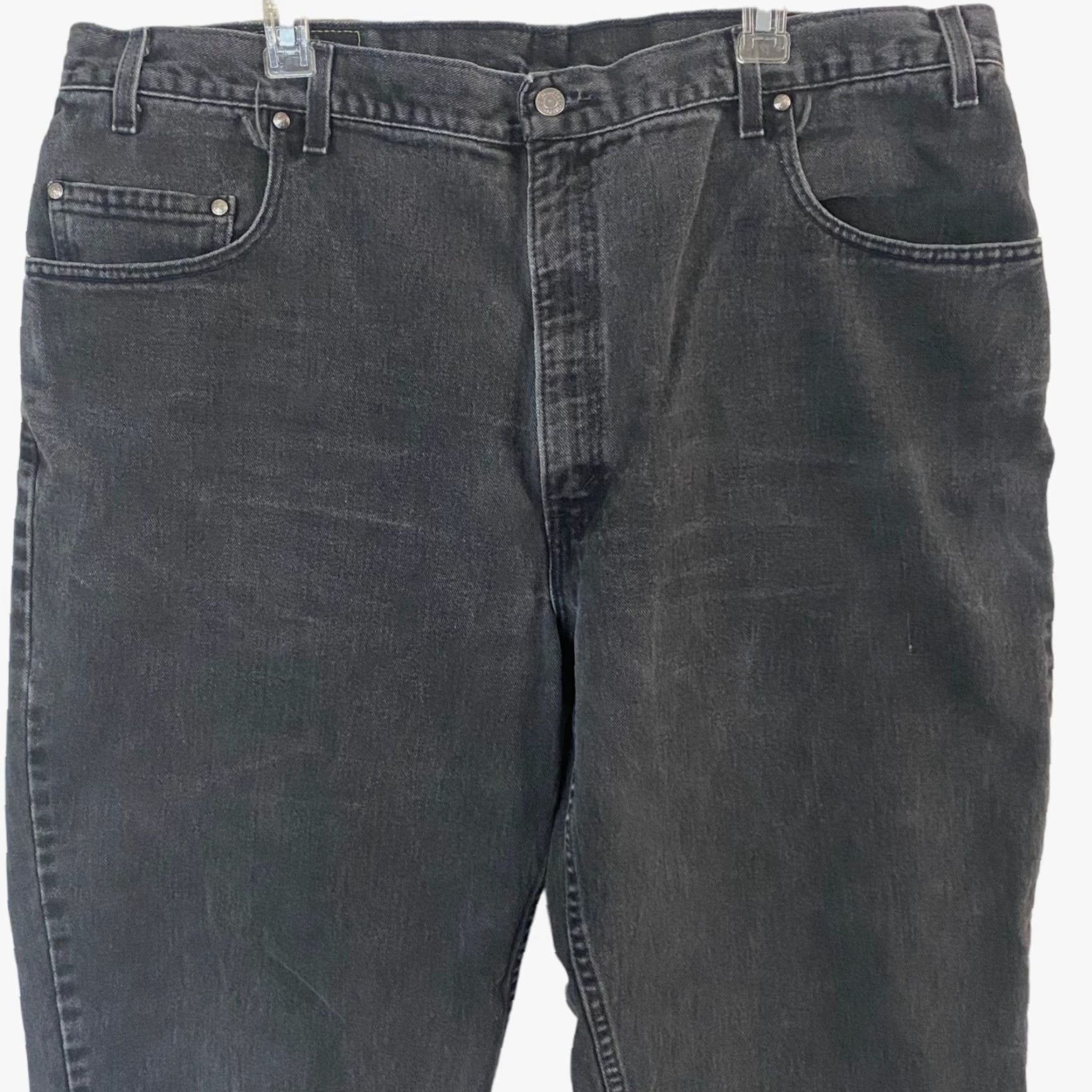 Levi's VINTAGE Levi's 545 Denim Jeans Loose Fit Black Mens 44 X 30 USA Jeans Mens Black Levi's 545 90s 2000s Tapered 5-Pocket Design Size US 44 / EU 60 - 4 Thumbnail
