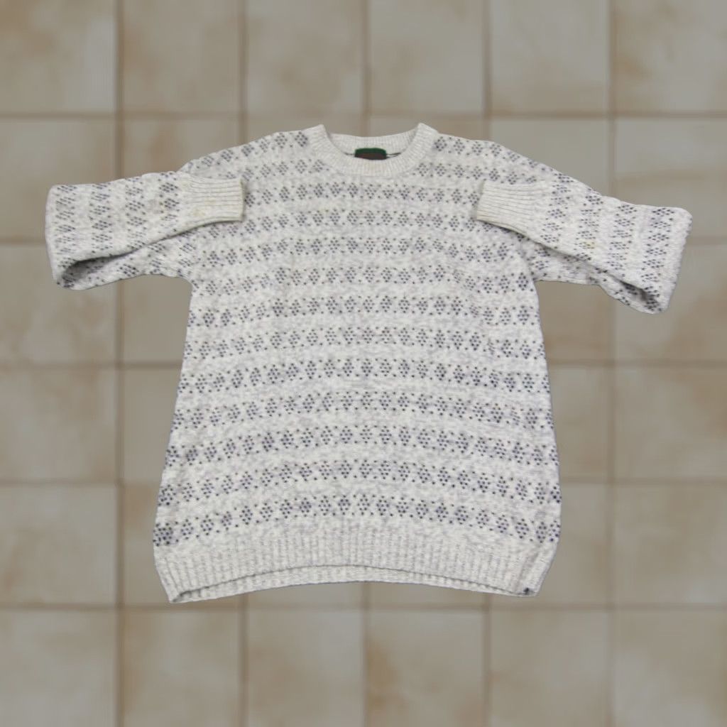Vintage VINTAGE American Outpost Sweater Mens M Gray Diamond Crewneck Knit 90s Size US M / EU 48-50 / 2 - 1 Thumbnail
