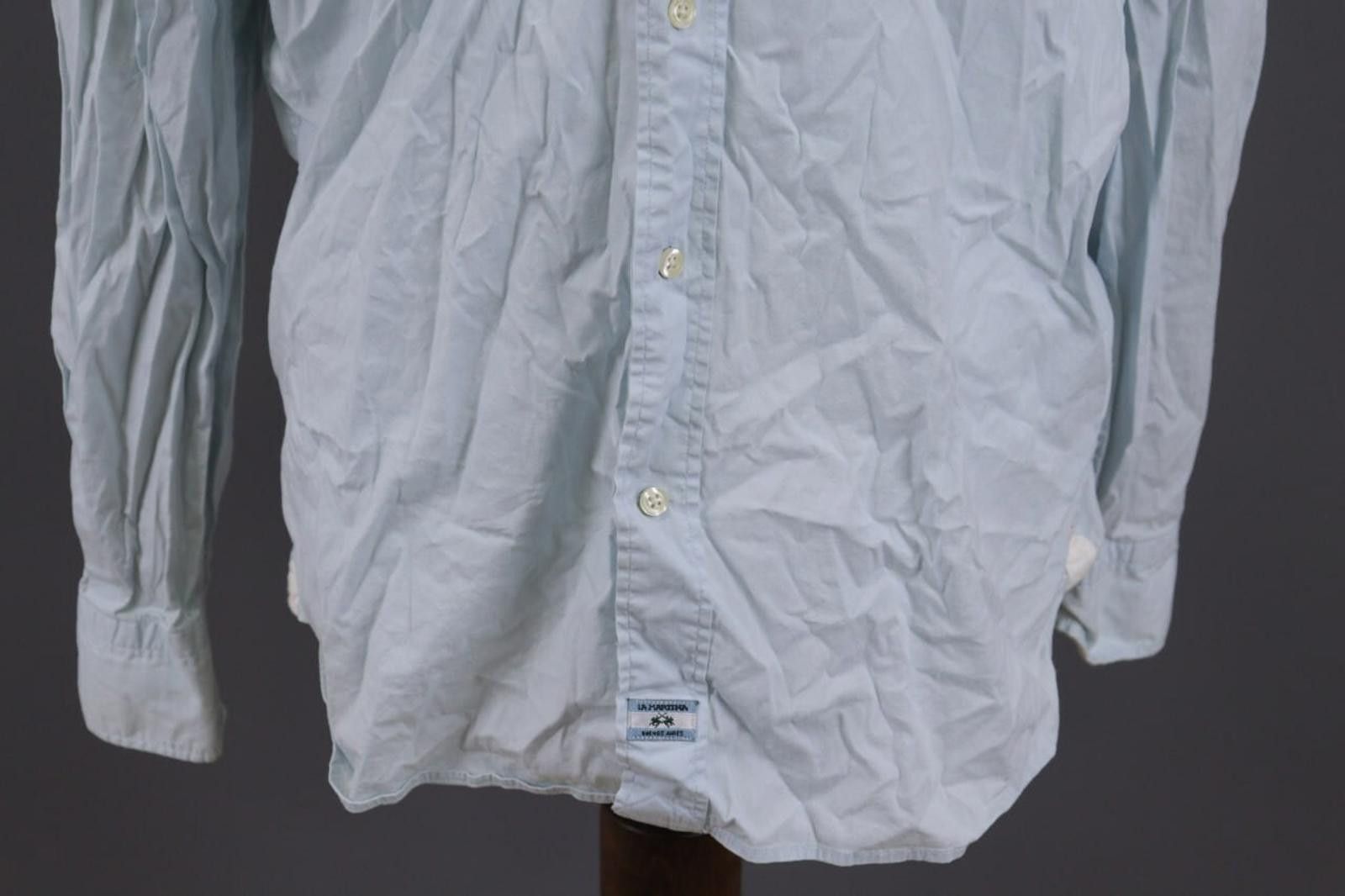 La Martina La Marina Buenos Aires Blue Button Down Shirt Size XXL Size US XXL / EU 58 / 5 - 2 Thumbnail