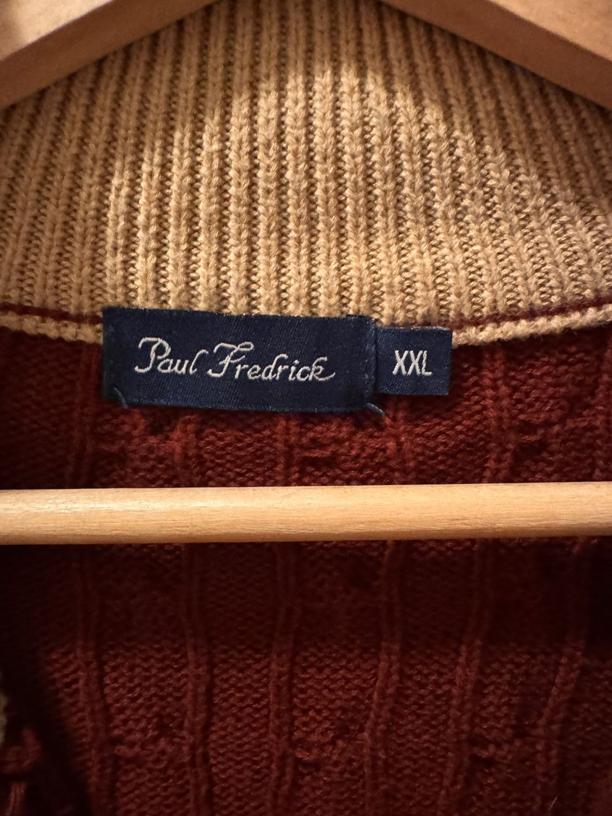 Vintage Men’s Cable Knit Sweater with Elbow Pads Size US XXL / EU 58 / 5 - 3 Thumbnail