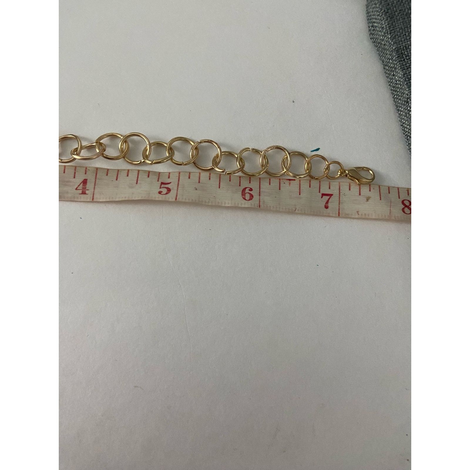 Handmade Handmade gold tone round link bracelet Size ONE SIZE - 3 Thumbnail