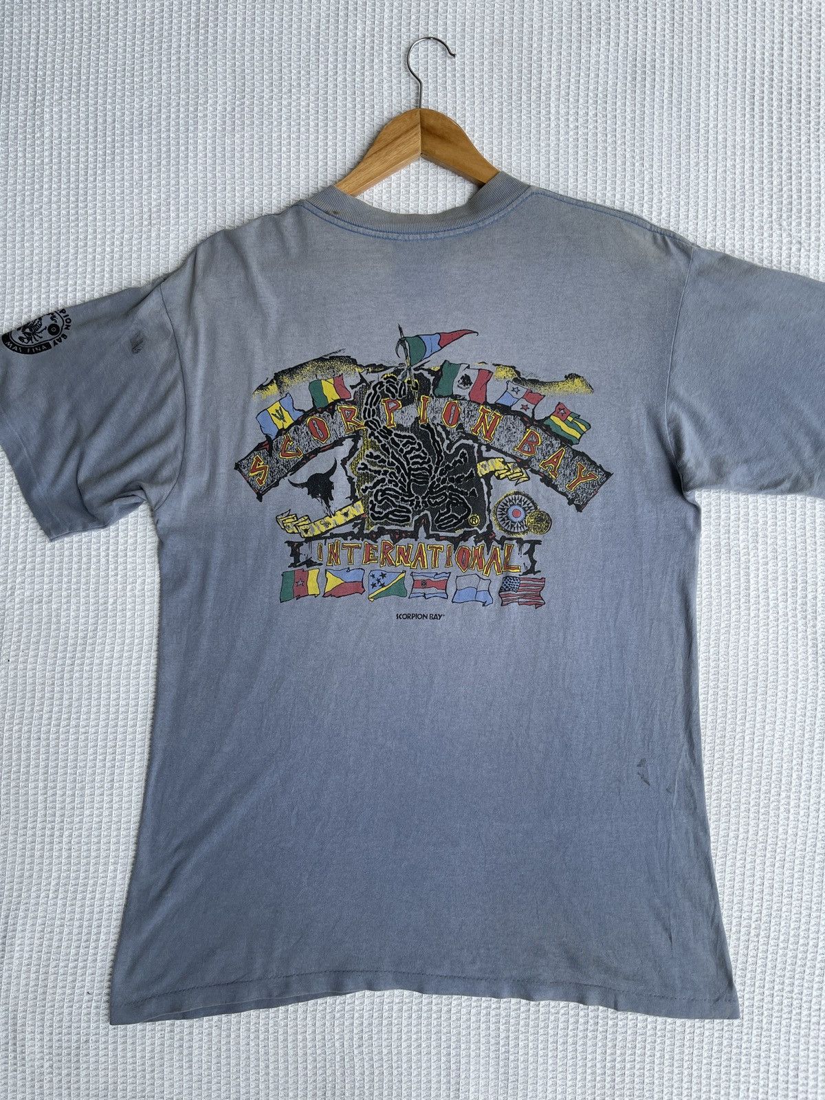 Ron Jon Surf Shop Sun Faded🔥Vtg SCORPION BAY Rasta Surfing T Shirt Size US L / EU 52-54 / 3 - 4 Thumbnail