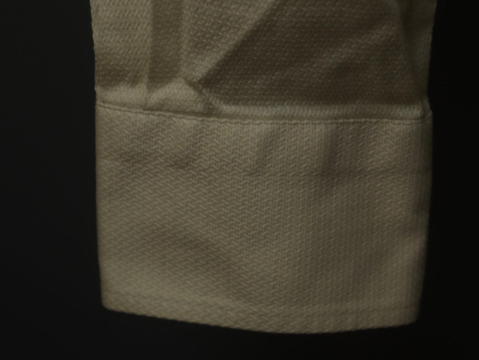 Ermenegildo Zegna Zegna Beige Cotton Collared Dress Shirt Size 43 Size 38R - 4 Thumbnail