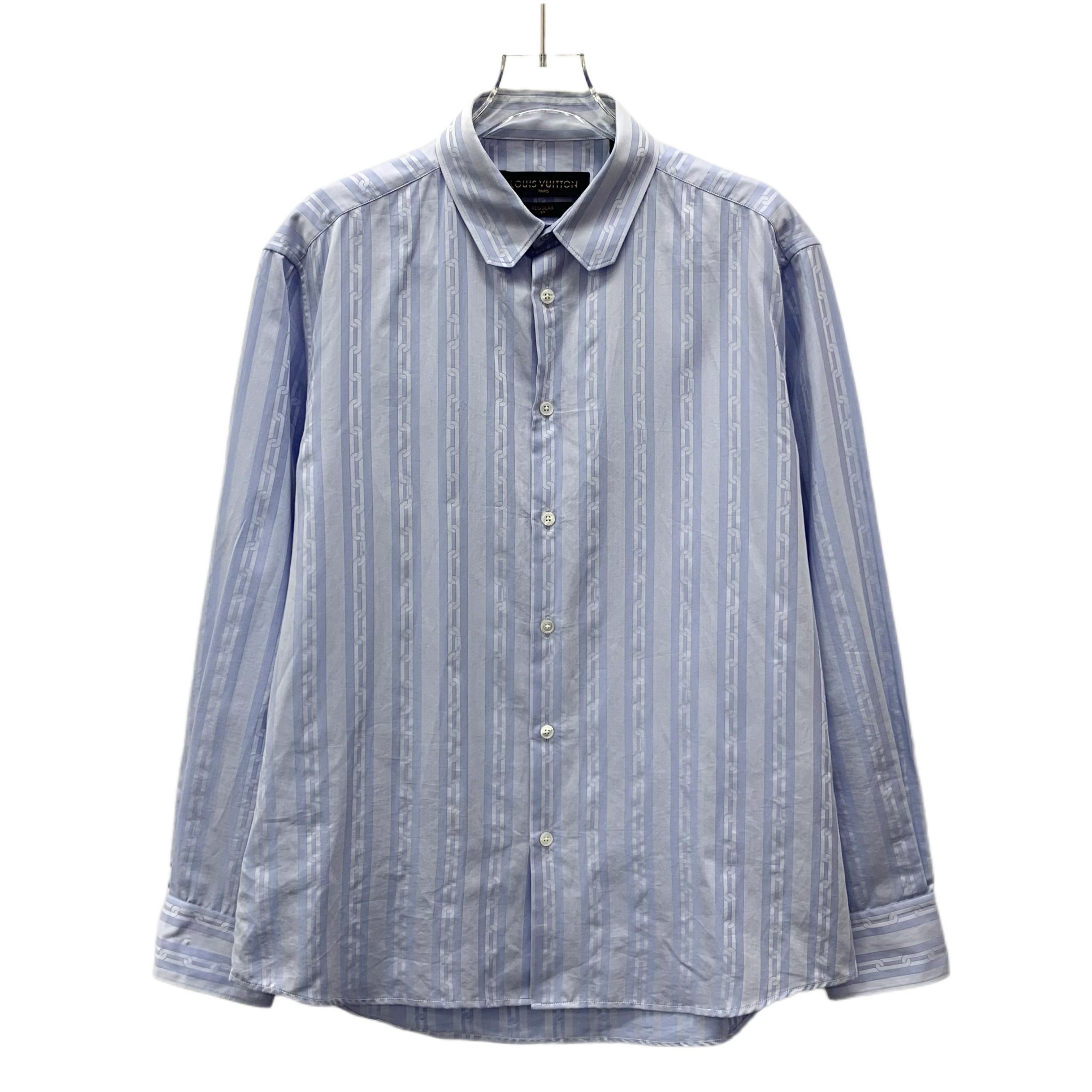 Louis Vuitton Louis Vuitton Stripe Shirt Light Blue (M) Size M / US 6-8 / IT 42-44 - 1 Thumbnail