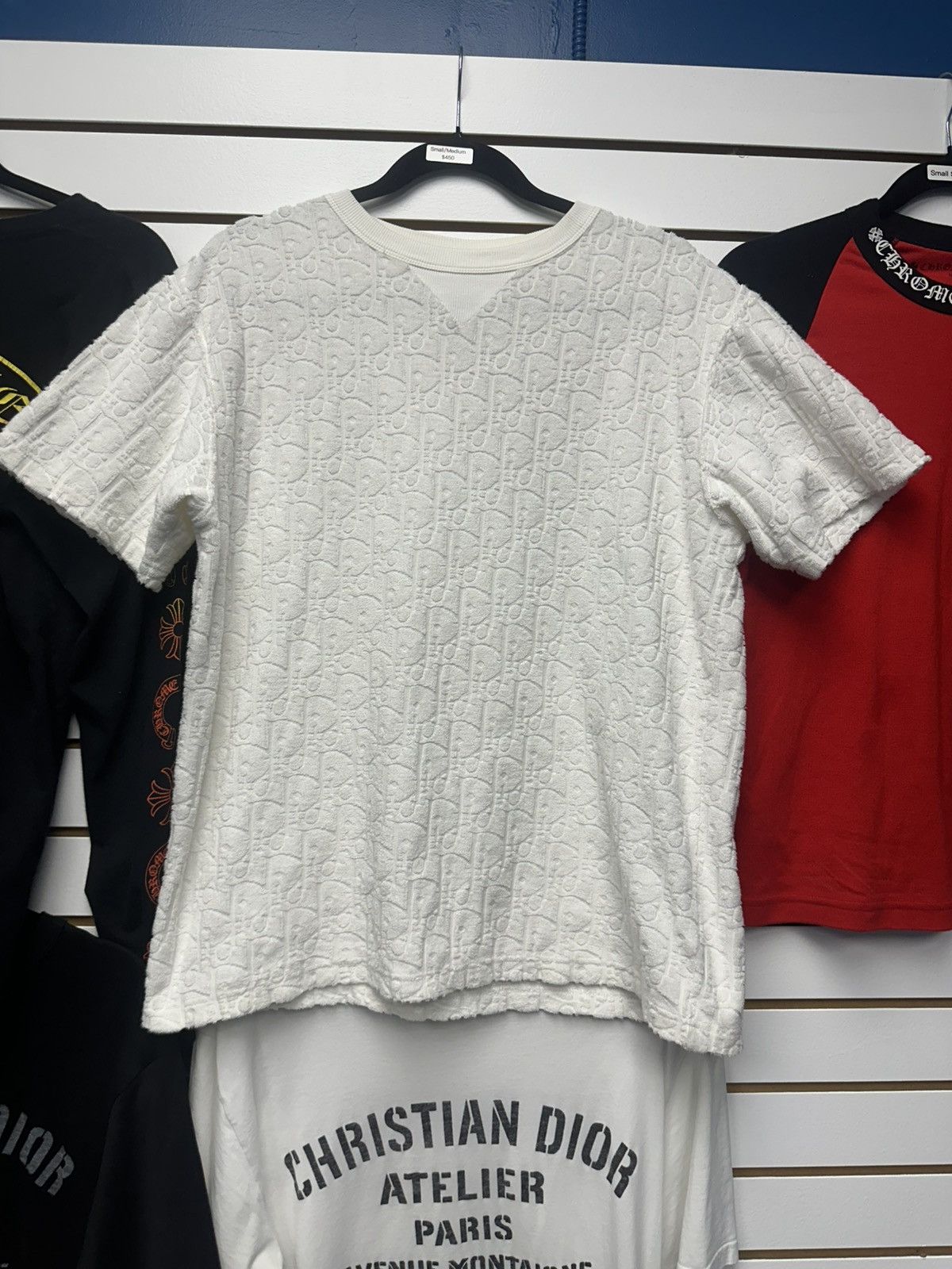 Monogram T Shirt Dior Logo Christian Dior Towel Short Sleeve Tee