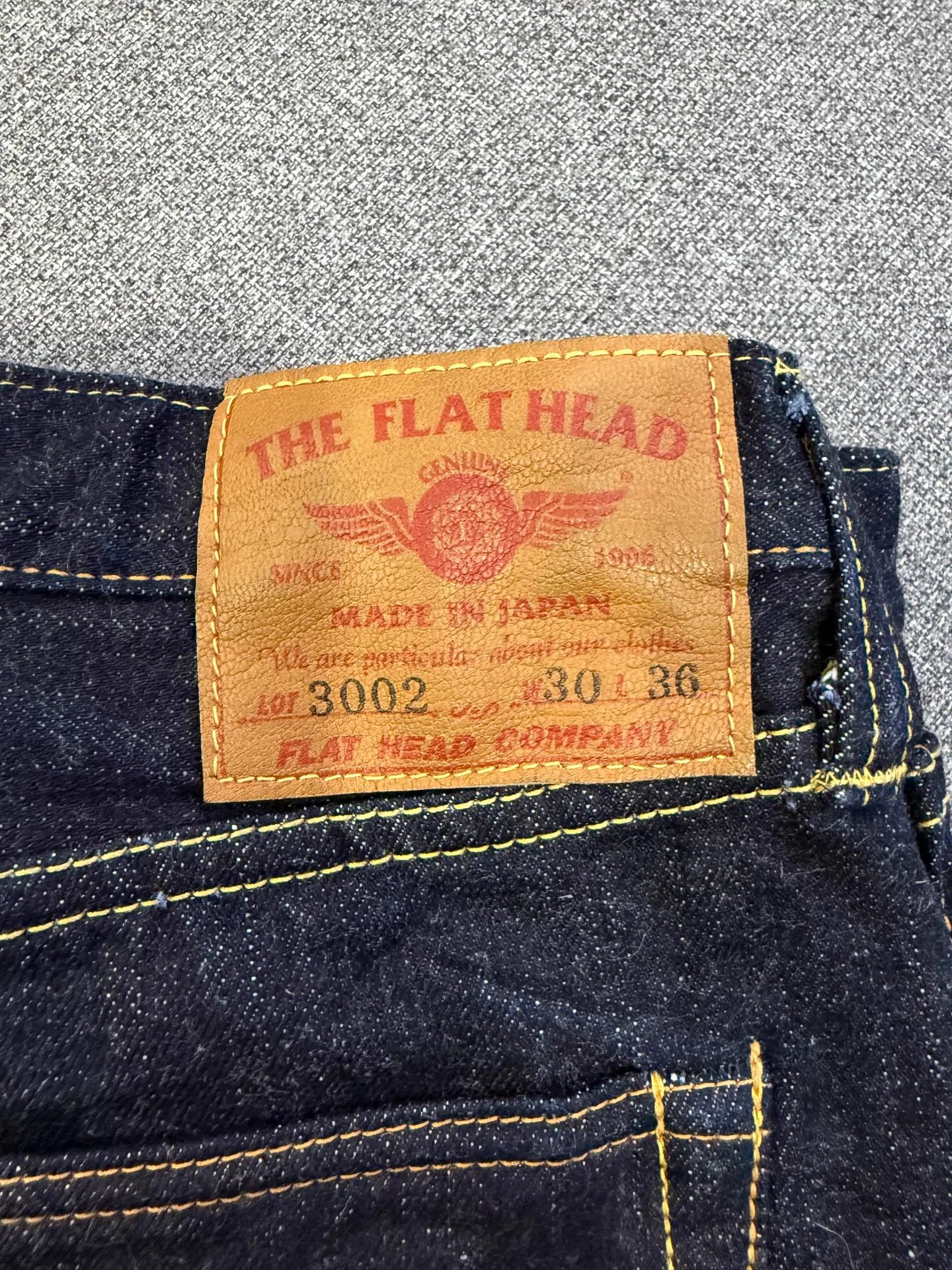The Flat Head Flat Head W30 New Unwashed Hemmed RRL Evisu Size US 30 / EU 46 - 7 Thumbnail