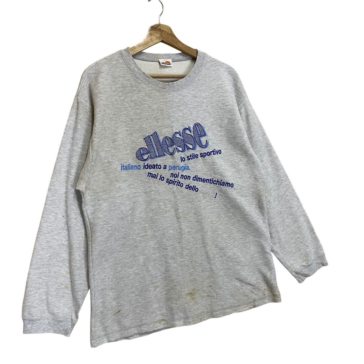 Ellesse Vintage 90s Ellesse Big Logo Crewneck Sweatshirt Size US L / EU 52-54 / 3 - 2 Thumbnail