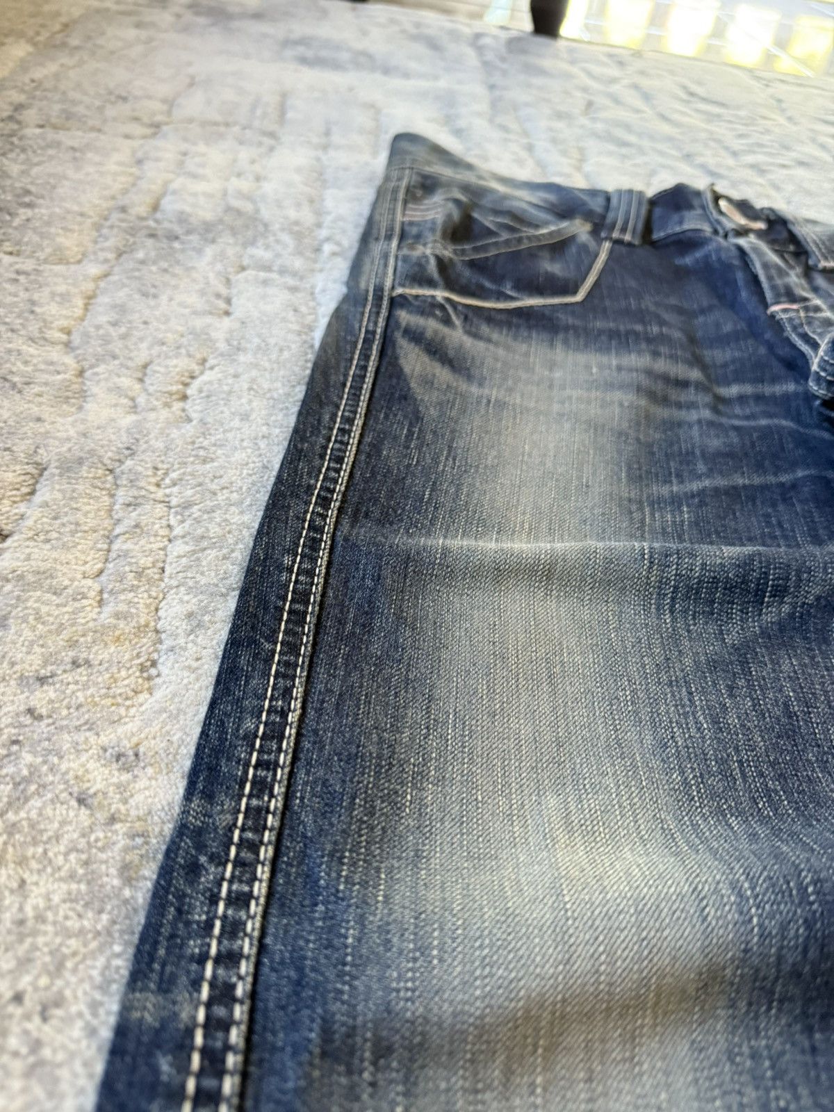 Le Grande Bleu (L.G.B.) Edwin 503 Japan Edition Flared Buckle Back Flared Jeans Size US 28 / EU 44 - 10 Thumbnail