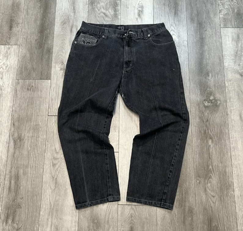 Japanese Brand Oversized Embroidered Baggy Jean Size US 36 / EU 52 - 3 Thumbnail