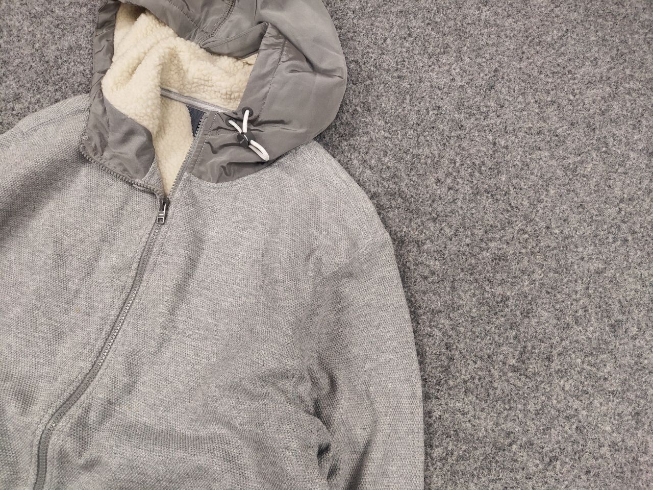 Tommy Hilfiger Tommy Hilfiger Padded with Zip Hoodie Gray Jacket Size US L / EU 52-54 / 3 - 3 Thumbnail