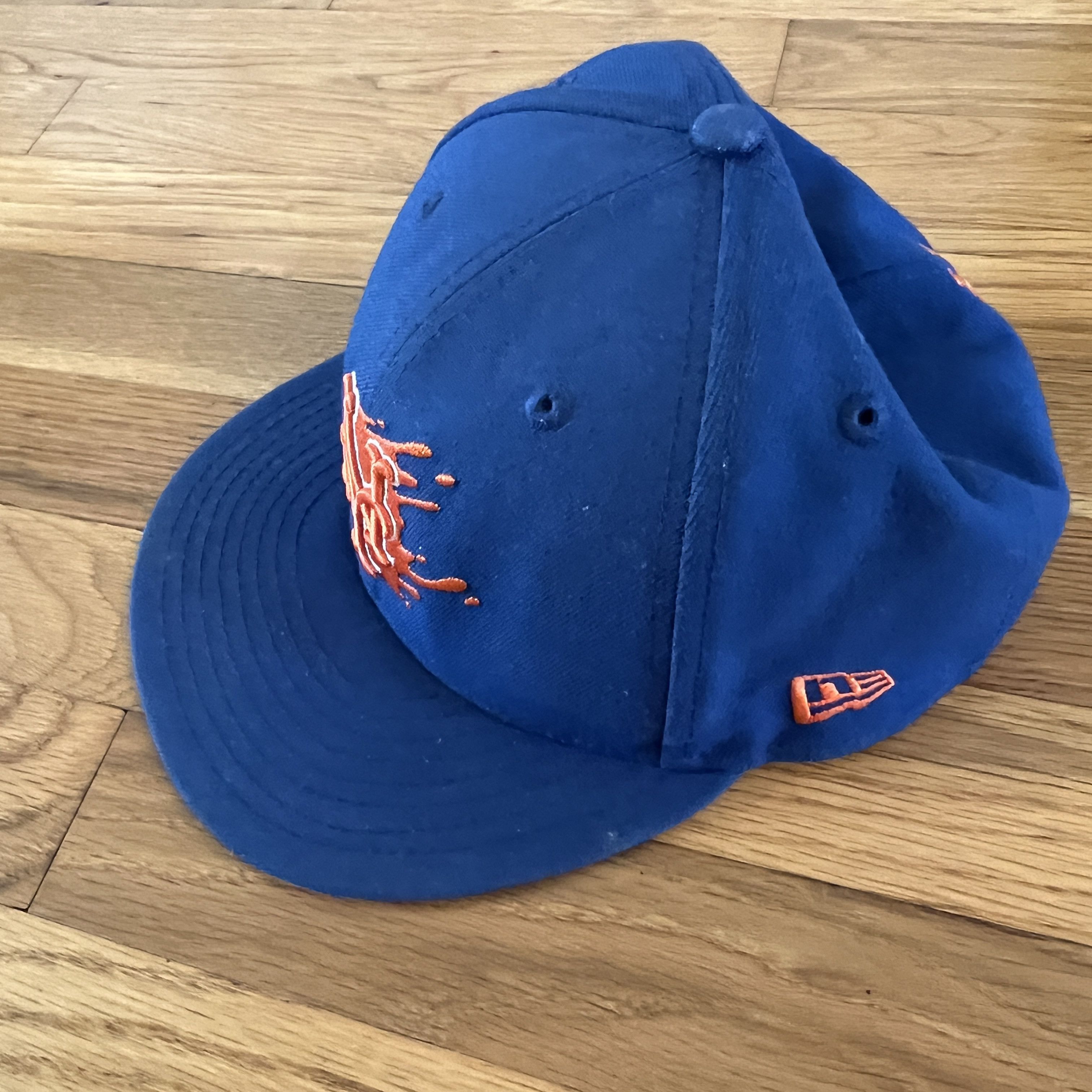 New Era New York Mets Paint Drip Fitted Wool 59Fifty Hat - 7.5 Size ONE SIZE - 3 Thumbnail