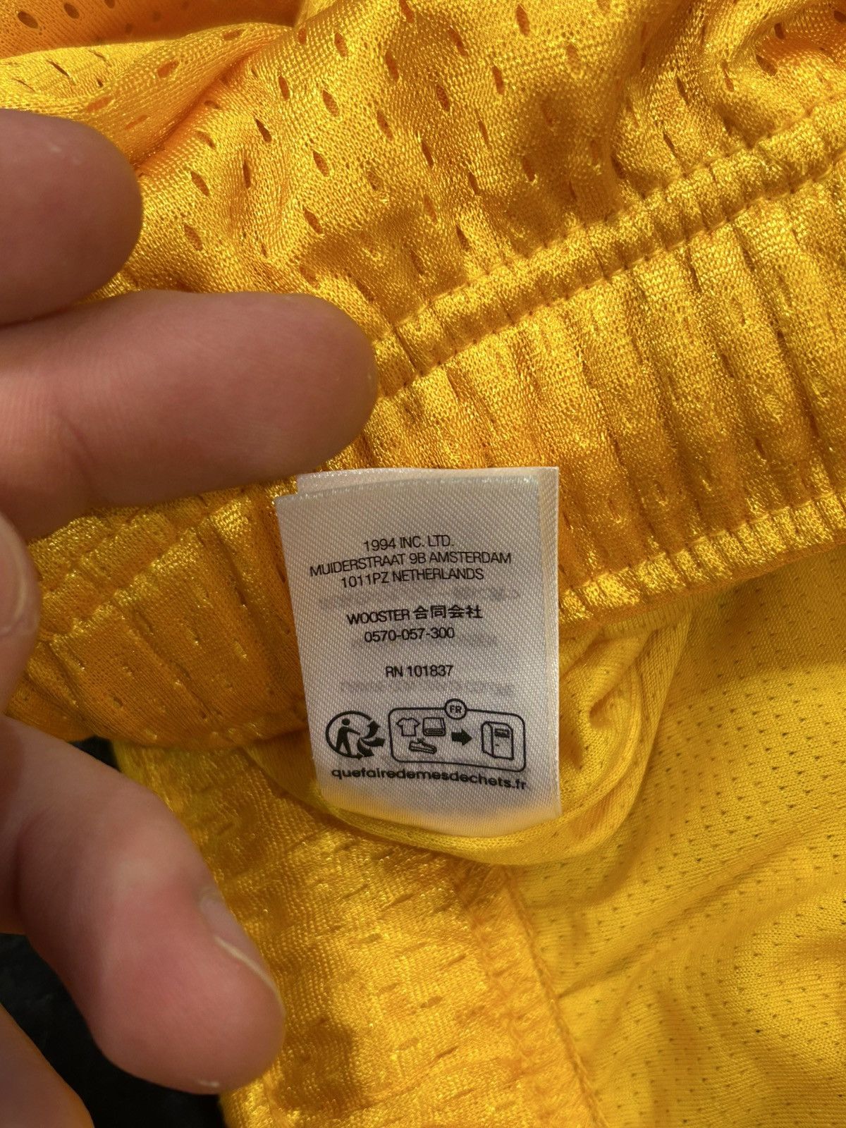 Supreme Supreme Mesh Box Logo Shorts - Yellow Size US 34 / EU 50 - 7 Thumbnail