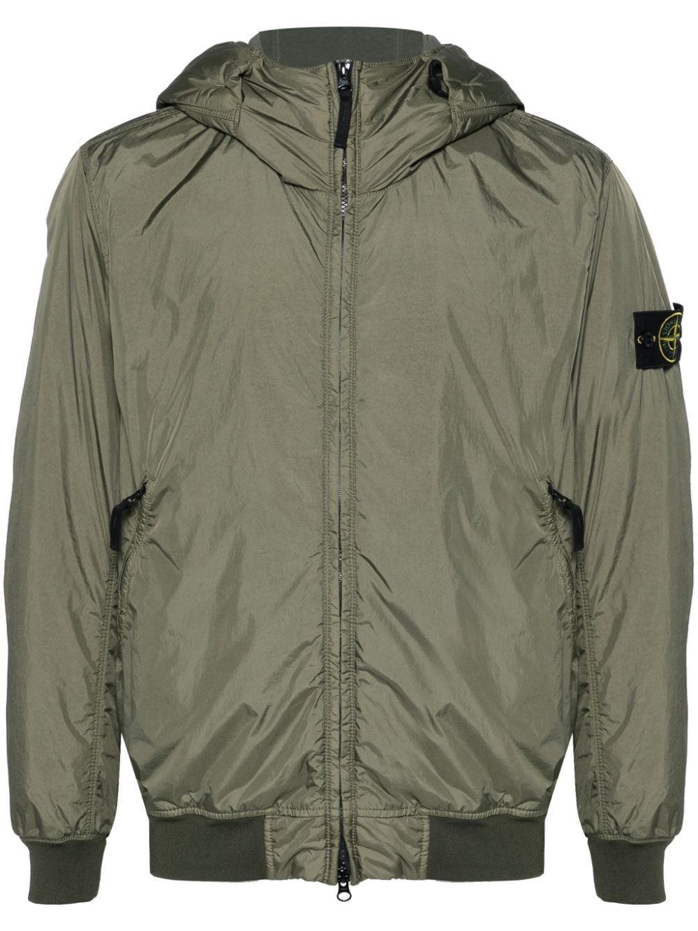 Stone Island NYLON ZIPPED JACKET Grailed