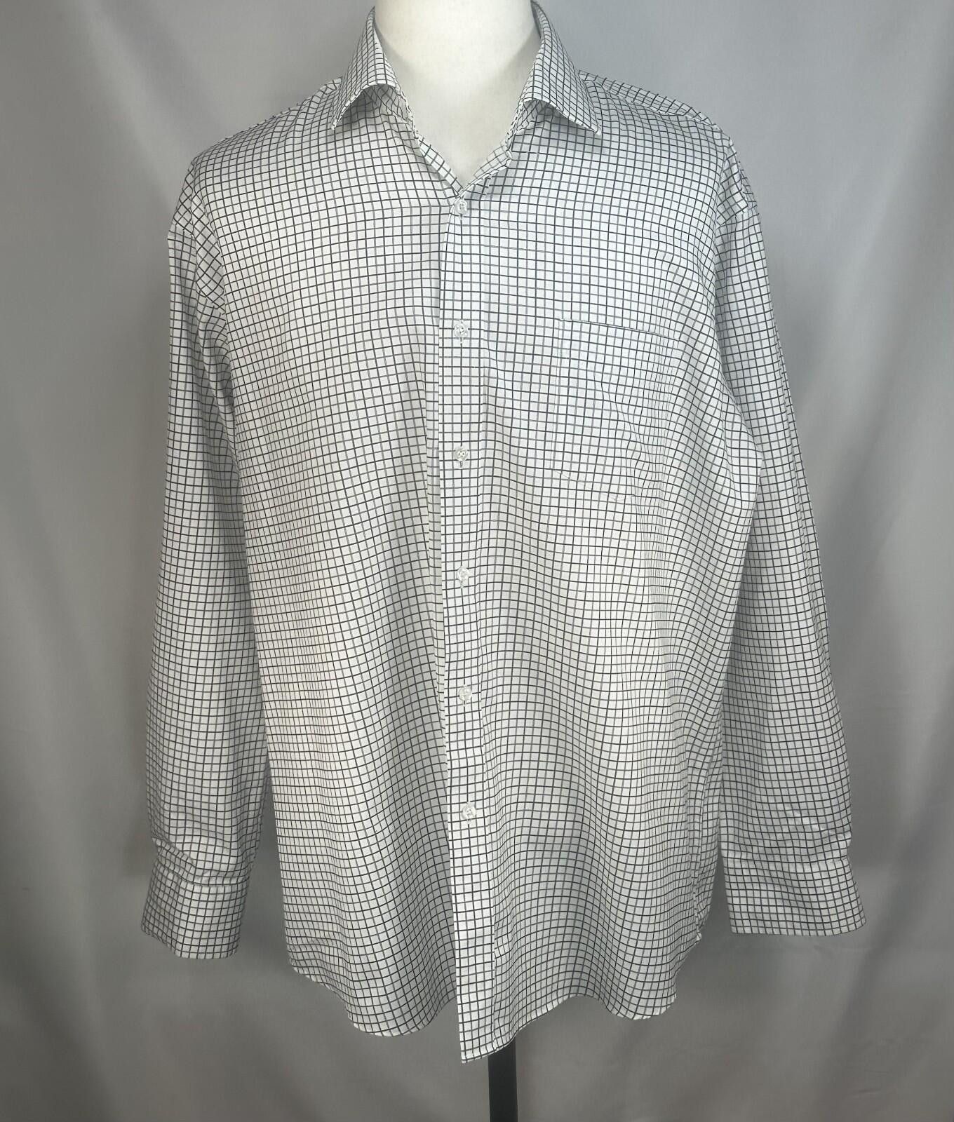 Other Forsyth of Canada 2-Ply Cotton Check Button Up Black Men XL Size US XL / EU 56 / 4 - 1 Thumbnail