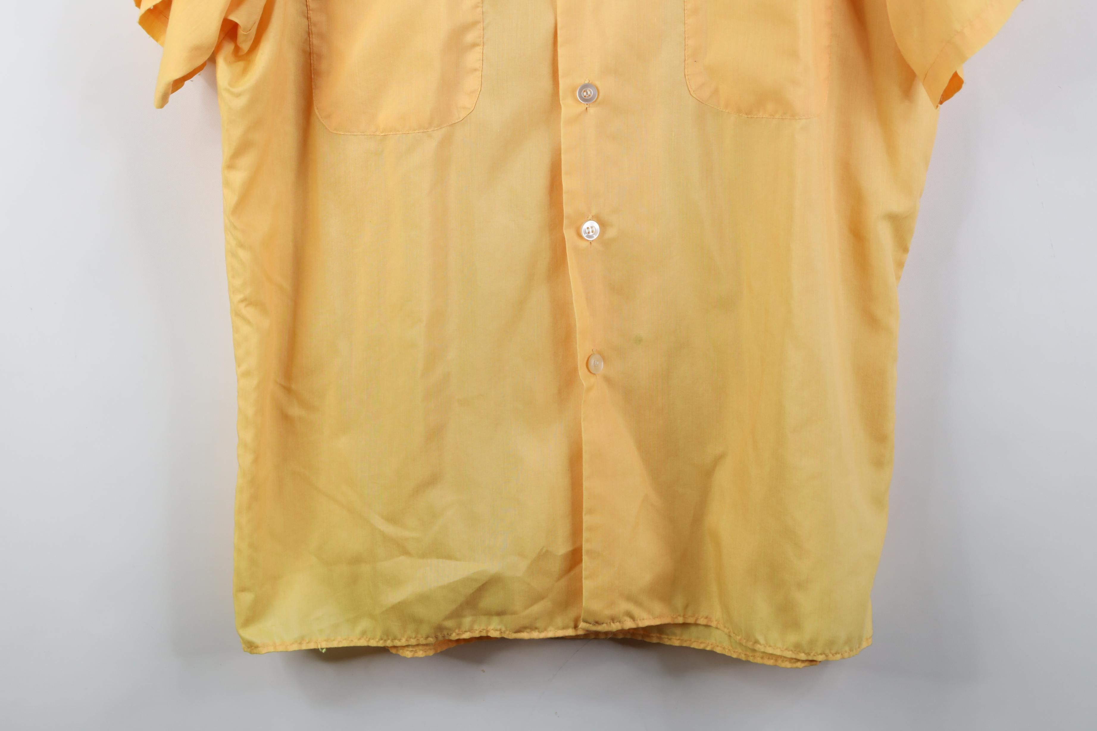 Vintage Vintage 60s Rockabilly Short Sleeve Collared Button Shirt Size US L / EU 52-54 / 3 - 3 Thumbnail