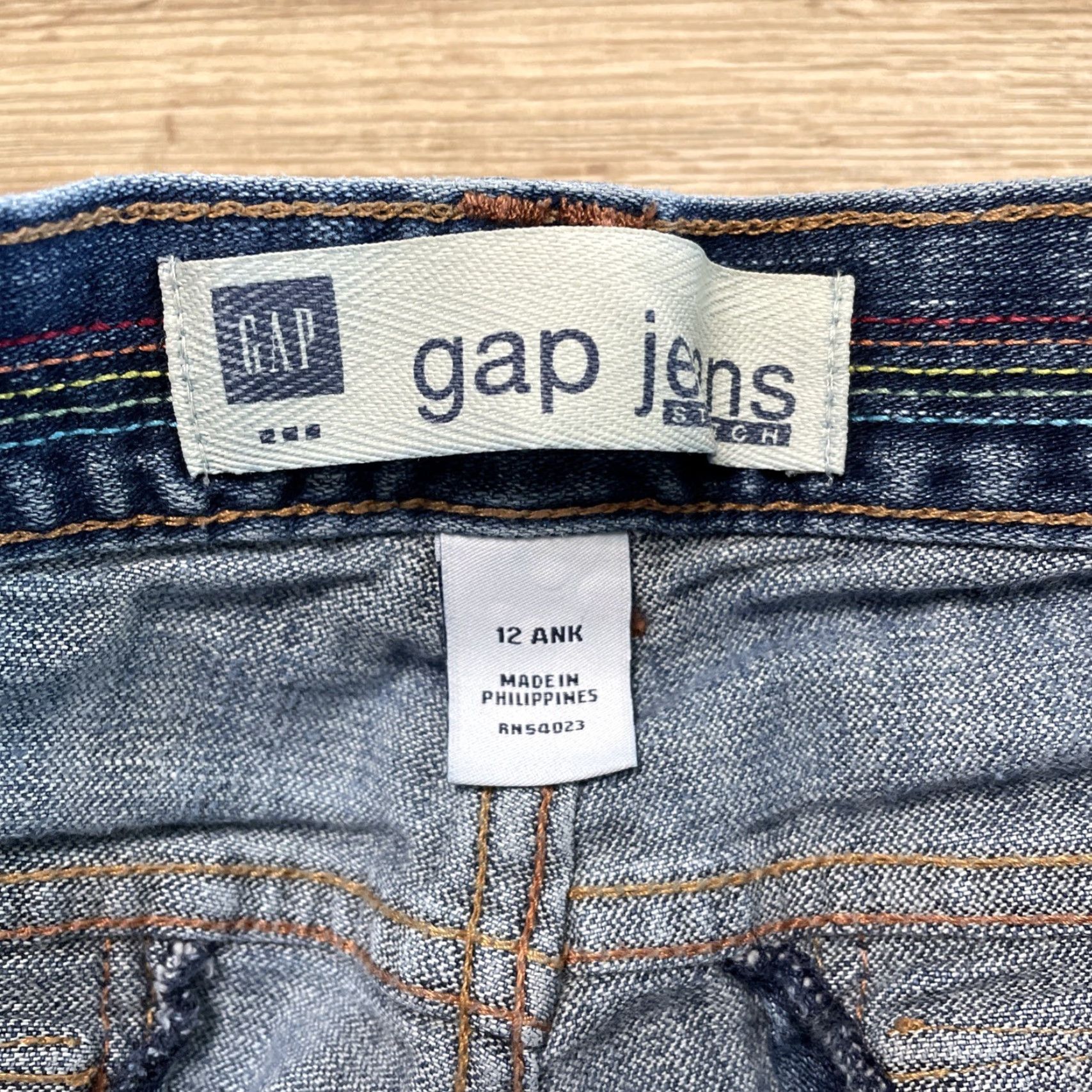 Gap VINTAGE Gap Women's Jeans 12 Bootcut Ankle Blue Stretch Denim Mid Rise Size 34" / US 12 / IT 48 - 2 Thumbnail