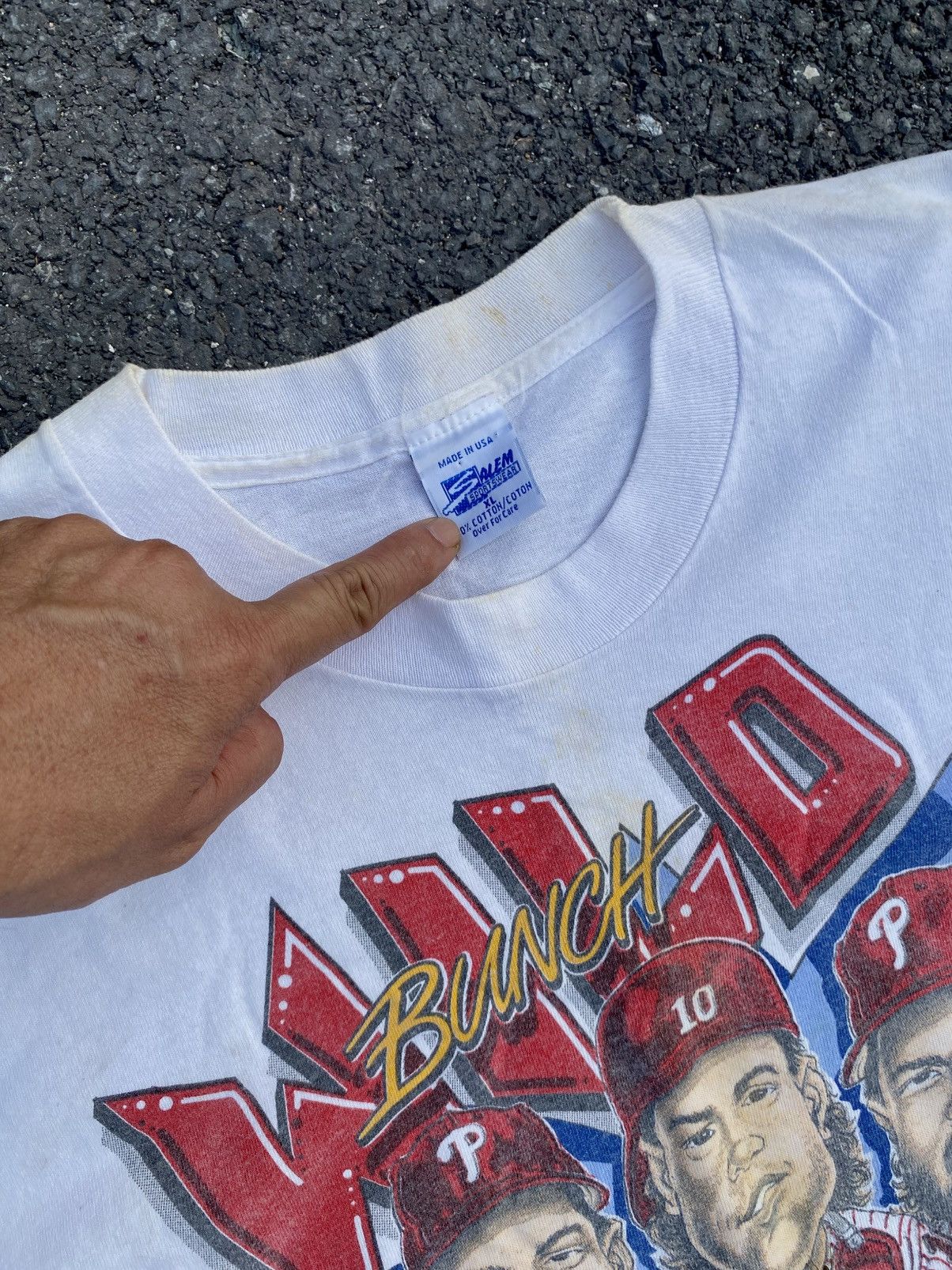 Salem Sportswear Wild Bunch / Philadelphia Phillies – vintage 1993 Size US XL / EU 56 / 4 - 2 Thumbnail