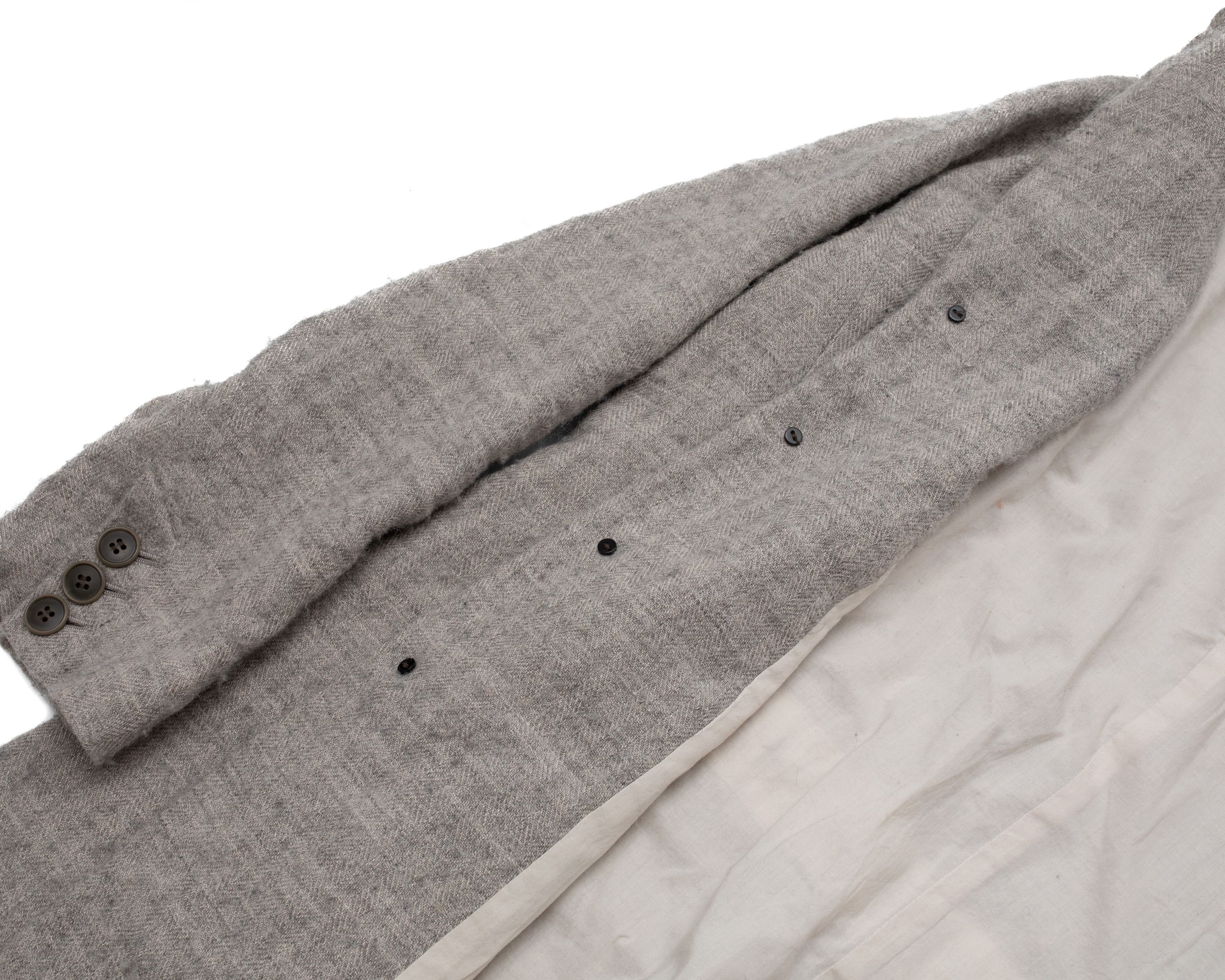 Pas de Calais PAS DE CALAIS Linen Wool Coat Size XS / US 0-2 / IT 36-38 - 12 Thumbnail