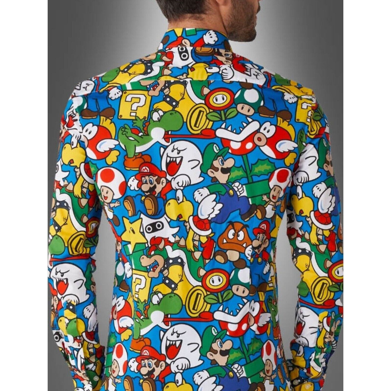 Other OppoSuits Super Mario Mens Tailored Fit Dress Shirt Nintendo Size US L / EU 52-54 / 3 - 5 Thumbnail