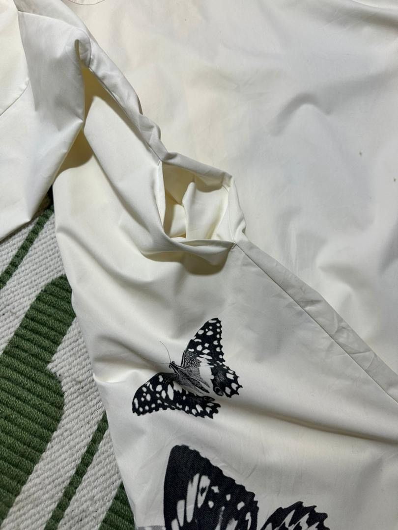NO ID NO ID White Long Shirt Eagle And Butterfly Print Size US L / EU 52-54 / 3 - 7 Thumbnail