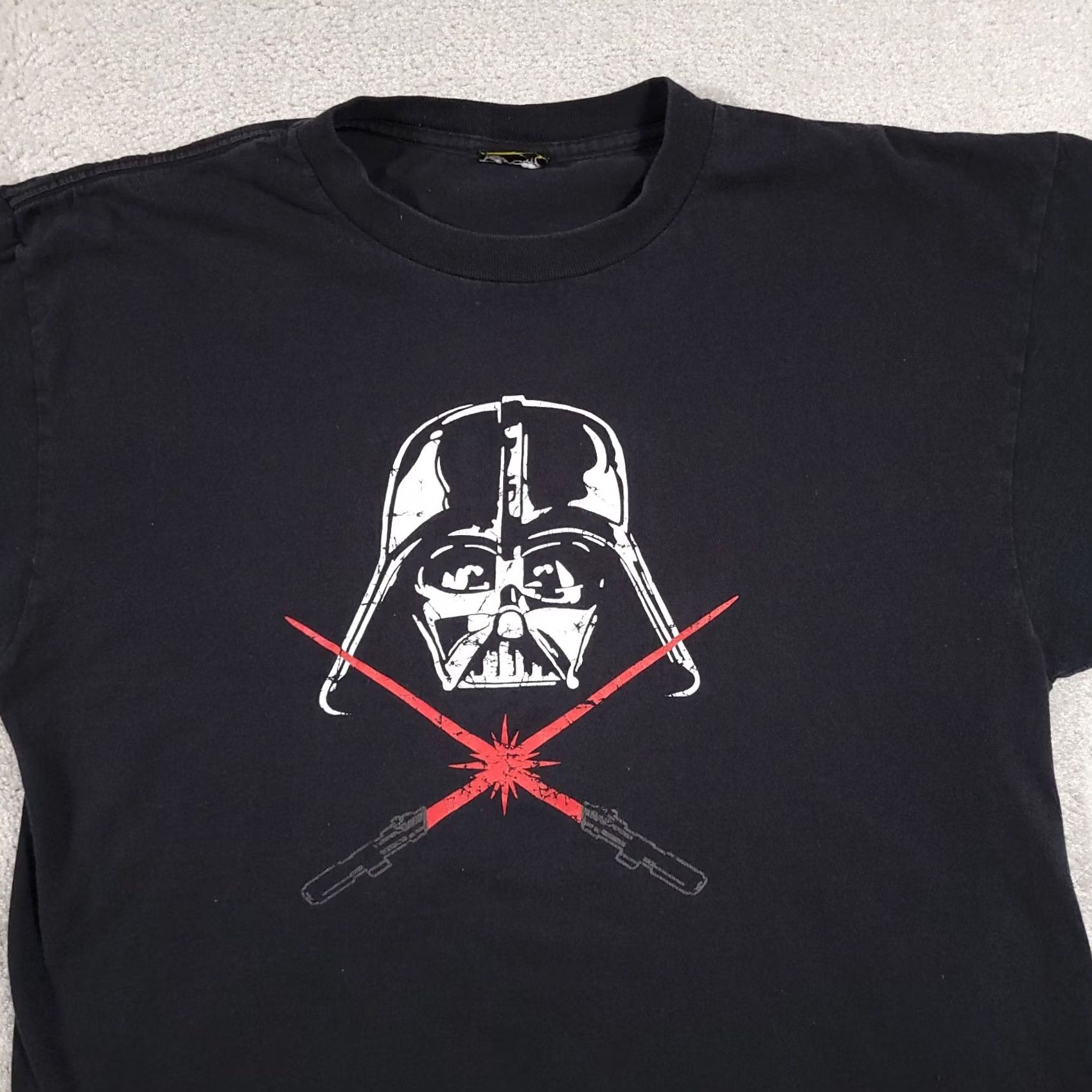 Star Wars VINTAGE Star Wars Shirt Mens XL Black Darth Vader Light Sabers Short Sleeve Size US XL / EU 56 / 4 - 3 Thumbnail