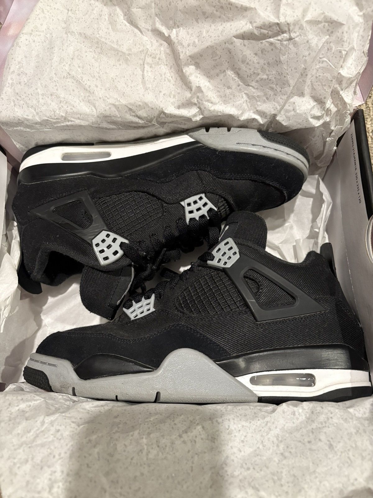 Jordan Brand Black canvas jordan 4 Size US 8.5 / EU 41-42 - 1 Thumbnail