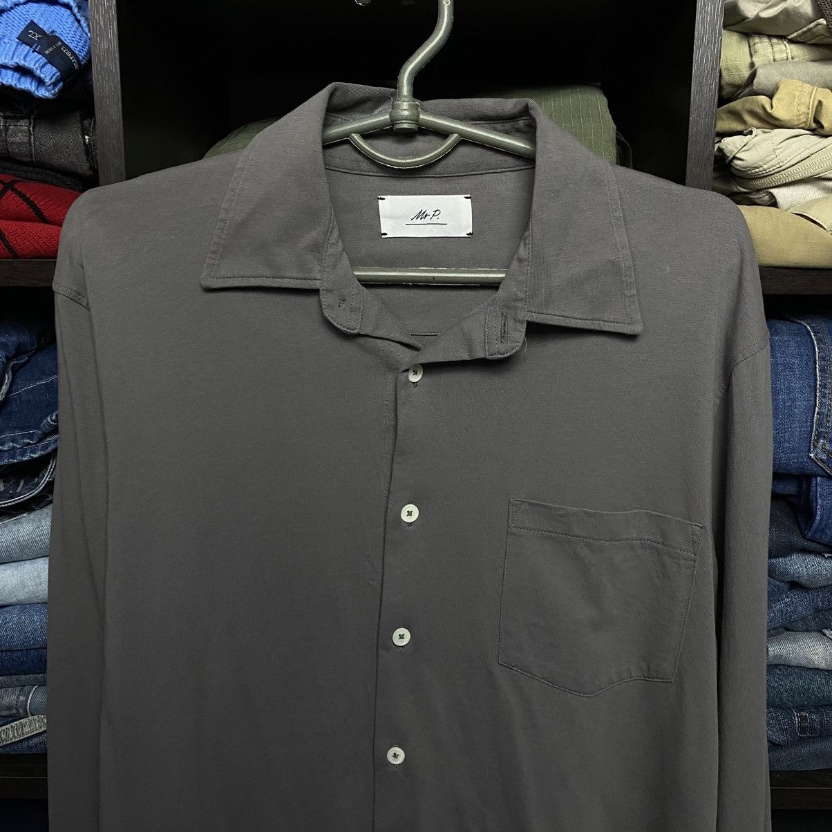 Mr P. Designer Mr P. Basic button up luxury streetwear basic shirt Size US S / EU 44-46 / 1 - 2 Thumbnail
