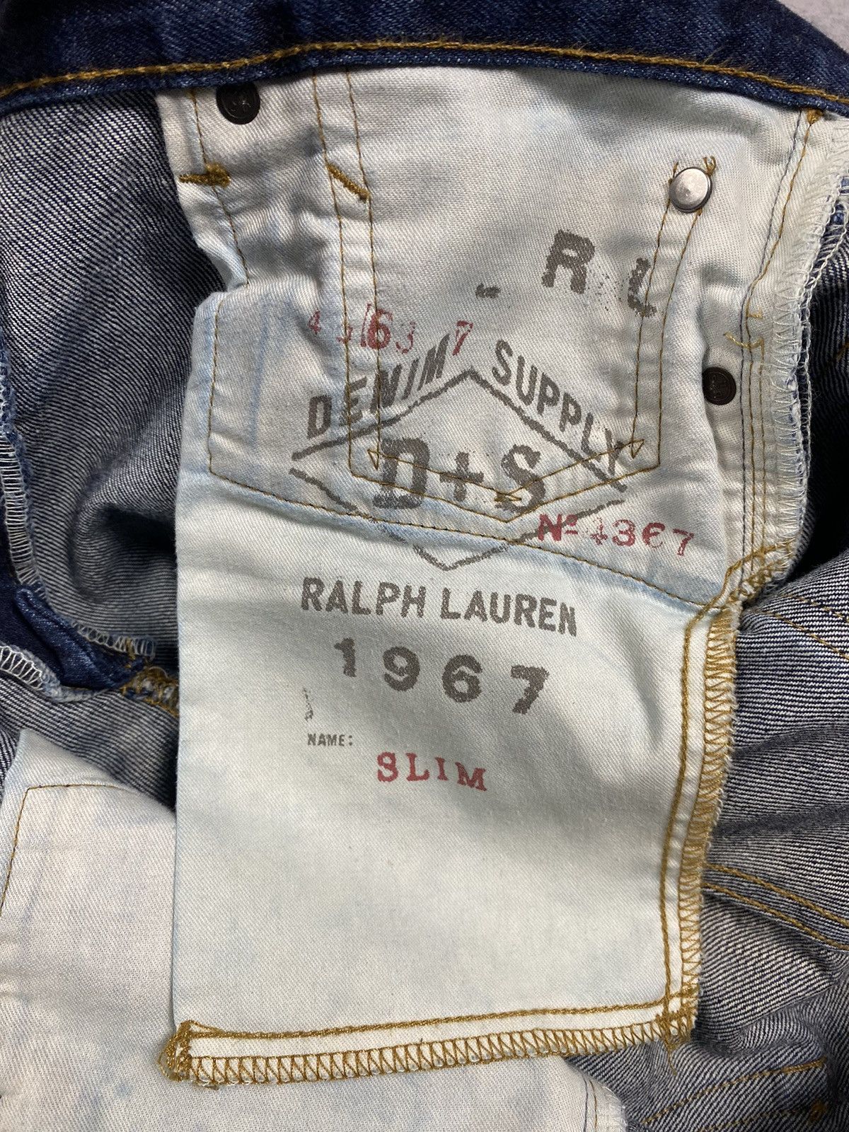 Polo Ralph Lauren Polo Ralph Lauren Denim Supply Dark Blue Jeans USA Flag Size US 32 / EU 48 - 13 Thumbnail