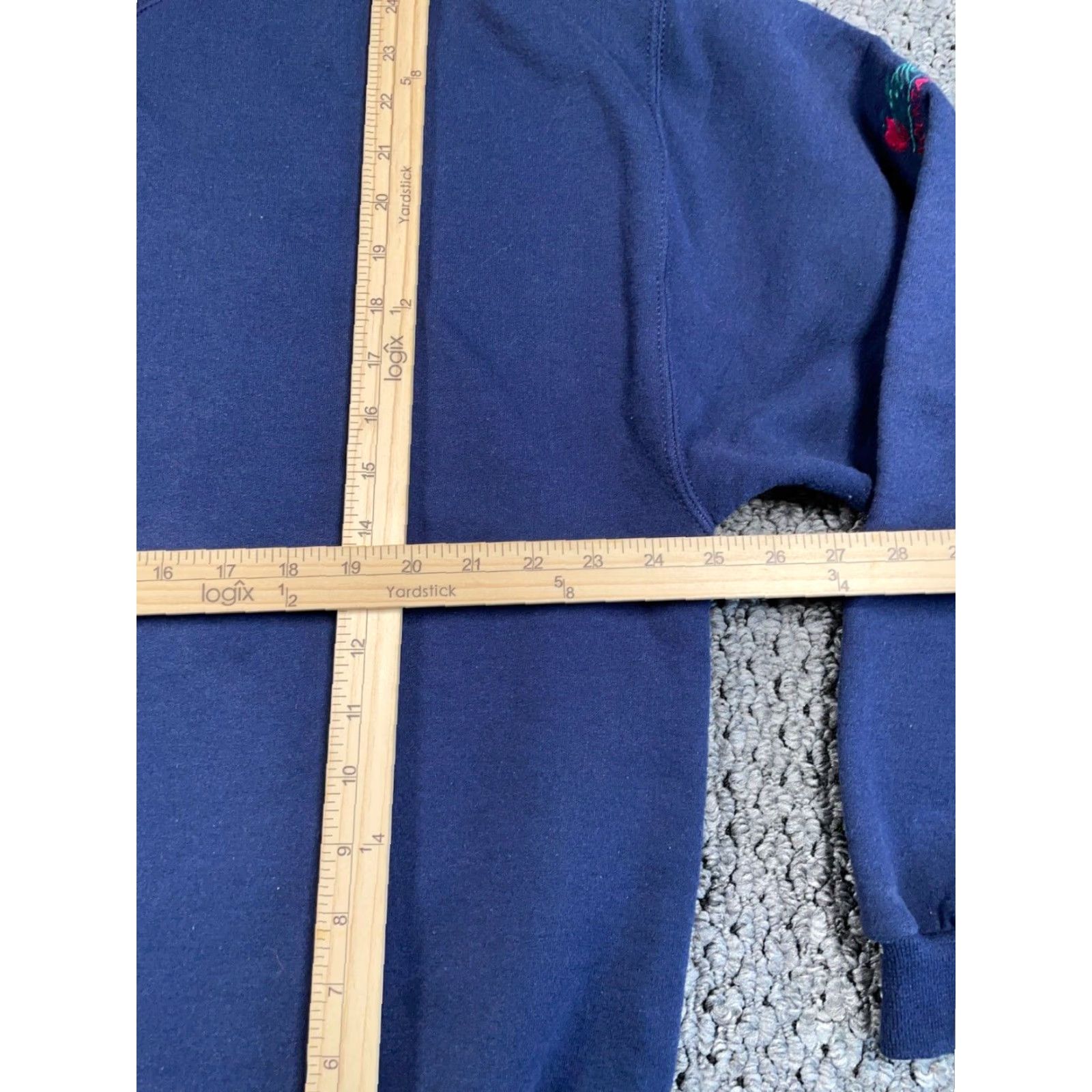 Apple VTG Vantage Ski Resort Sweatshirt Adult XL Blue Crewneck 50-50 Apple Mountain 90s Mens Embroidered City Ski Size US XL / EU 56 / 4 - 7 Thumbnail
