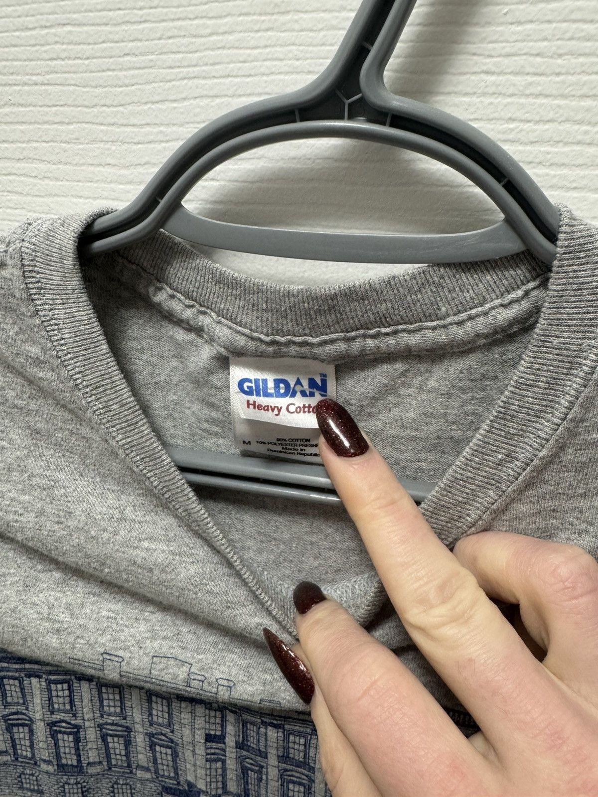 Gildan Gildan Heavy Cotton Vintage Grey The White House Shirt Size US M / EU 48-50 / 2 - 3 Thumbnail