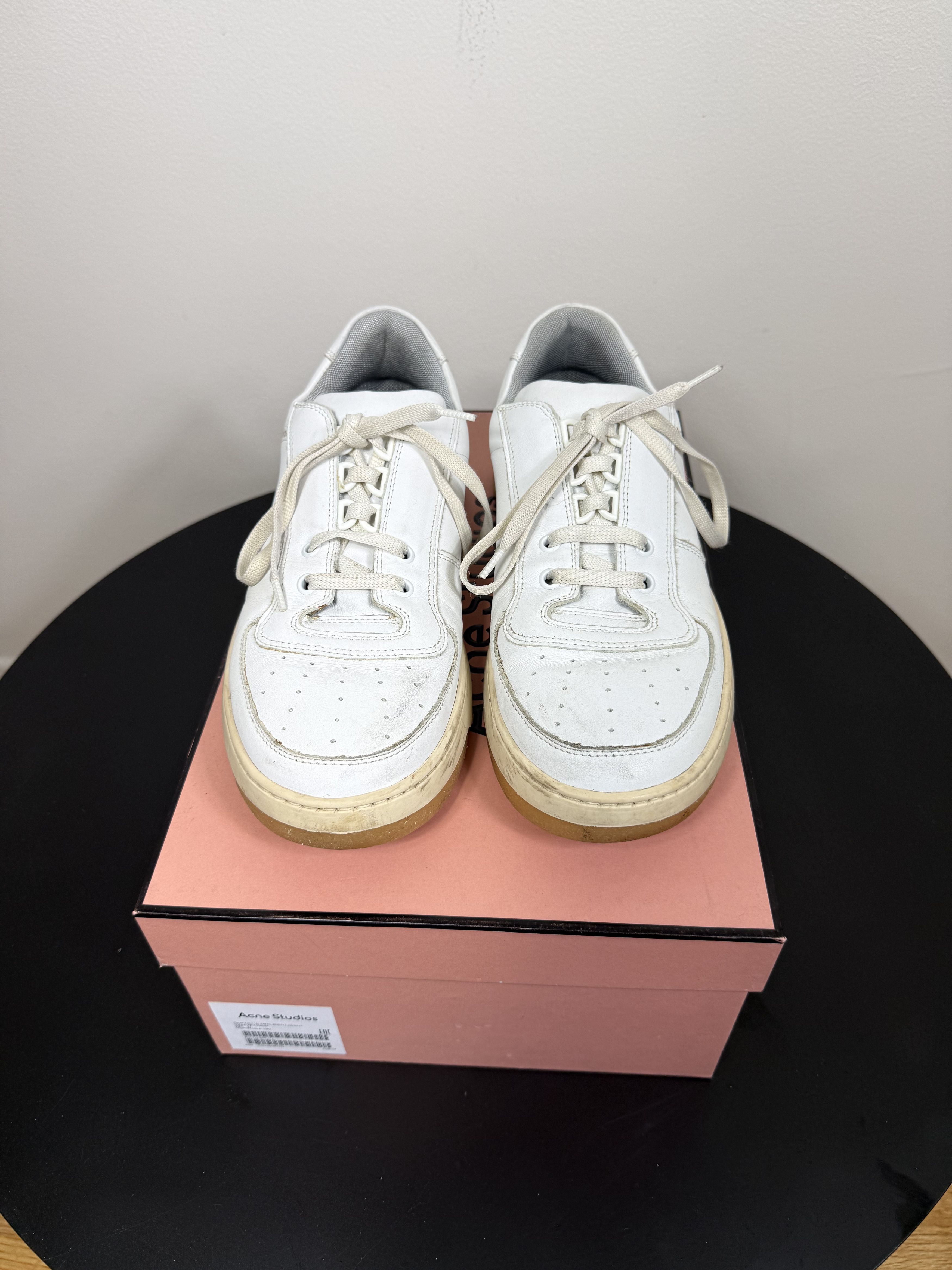 Acne Studios FW20 "Perey" White Lace Sneakers Size US 8 / EU 41 - 3 Thumbnail