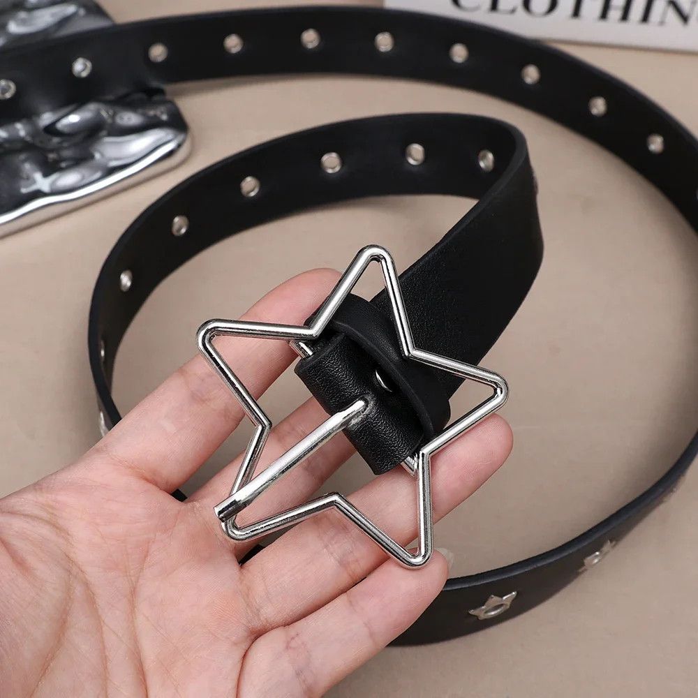 Designer × Vintage Star Eye Rivet Belt Size ONE SIZE - 3 Thumbnail
