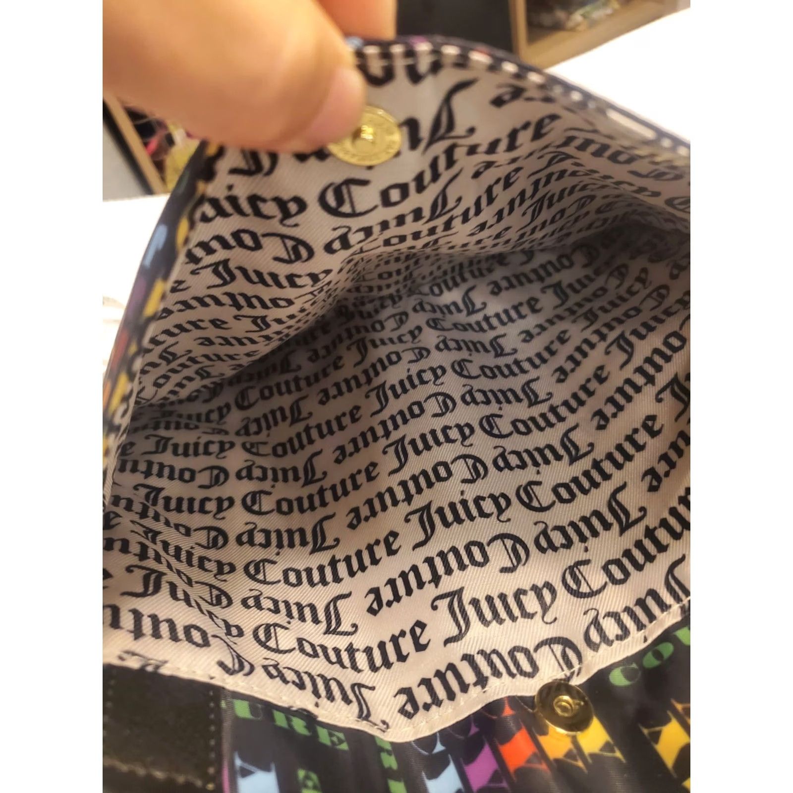 Juicy Couture Juicy Couture Rainbow Crossbody Bag - Black Graphic Style Size ONE SIZE - 7 Thumbnail