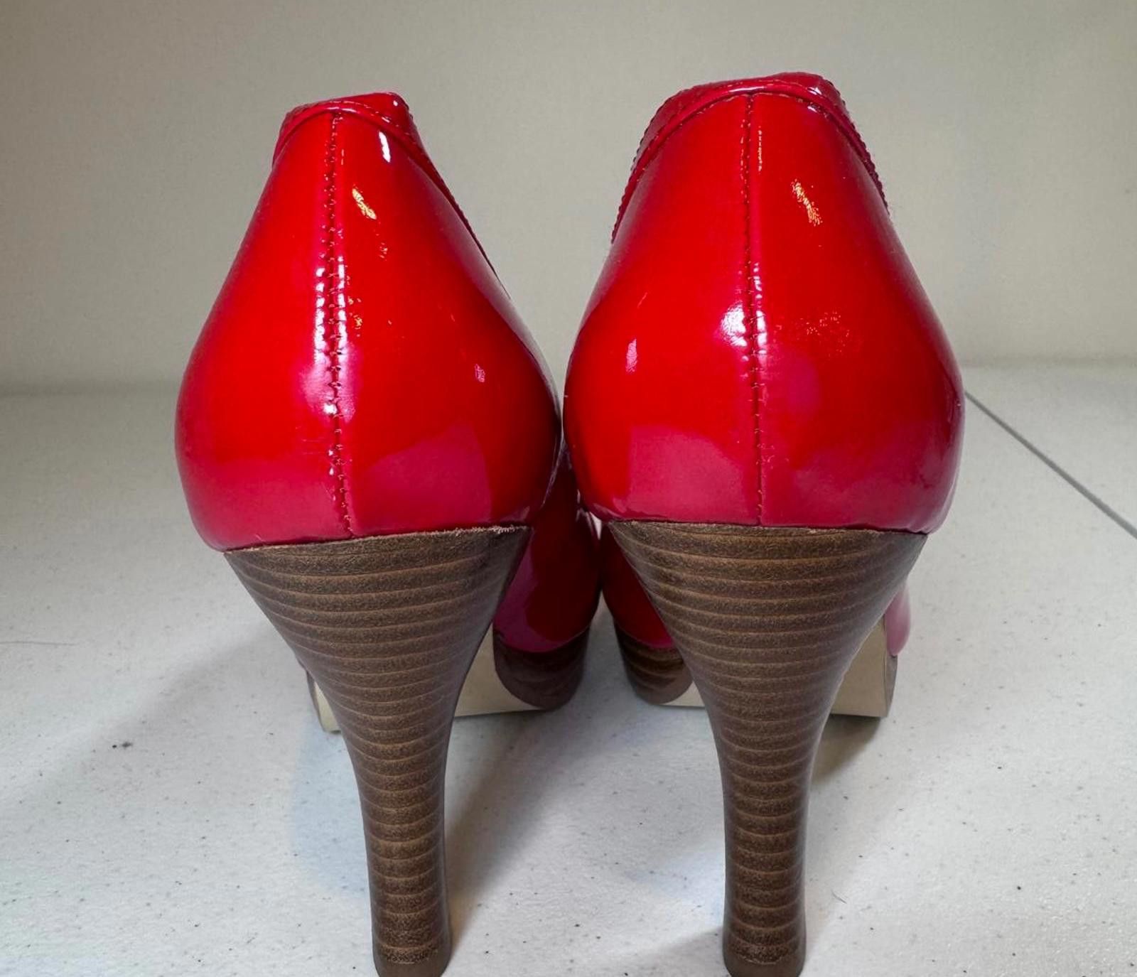 Steve Madden Steve Madden Red Patent Leather Heels Size US 10 / IT 40 - 3 Thumbnail