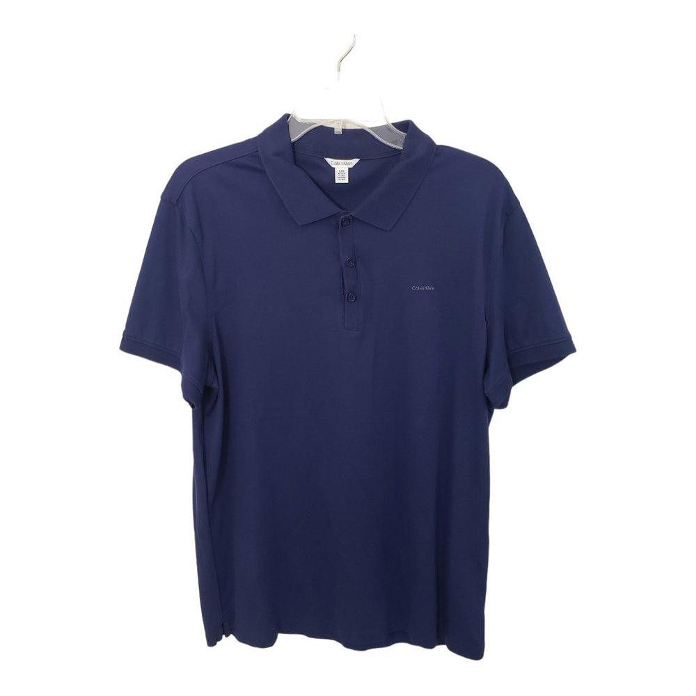 Calvin Klein CT457 Calvin Klein Men's Navy polo Shirt L Size US L / EU 52-54 / 3 - 1 Thumbnail