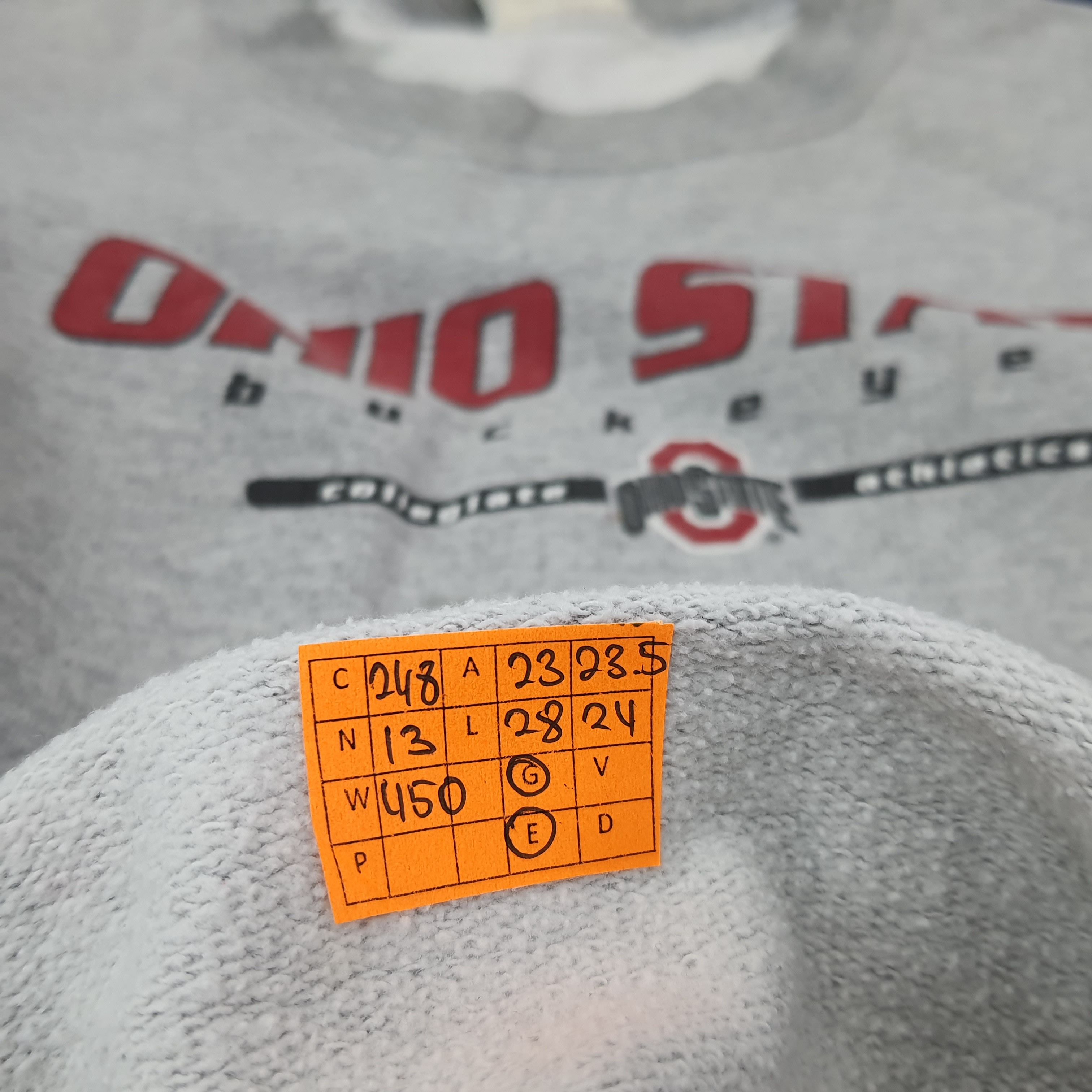 NFL Vintage Ohio State Buckeyes Football Team Sweatshirt C248N13 Size US L / EU 52-54 / 3 - 7 Thumbnail
