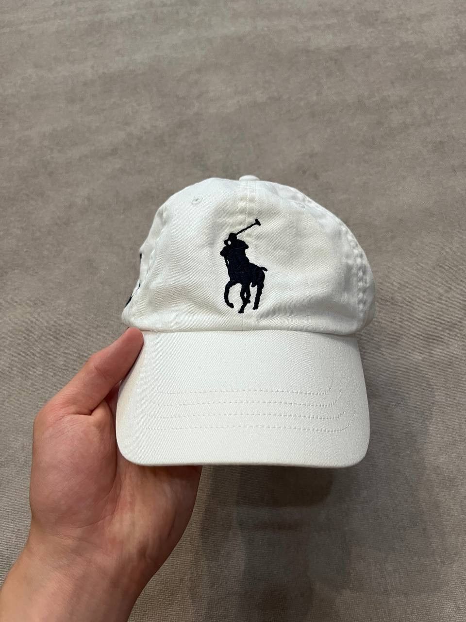 Polo Ralph Lauren Ralph Lauren #3 Big Pony White Cap Embroidery Leather Strap Size ONE SIZE - 1 Thumbnail