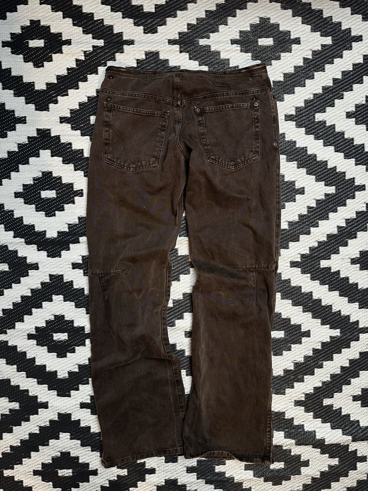 Dolce & Gabbana × Japanese Brand × Vintage Dolce & Gabbana Postarchive style Flared pants Size US 30 / EU 46 - 6 Thumbnail