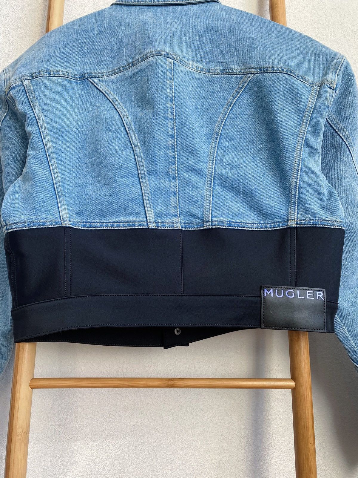H&M × Mugler × Thierry Mugler Mugler x H&M Denim Jacket Size L Size US L / EU 52-54 / 3 - 19 Thumbnail