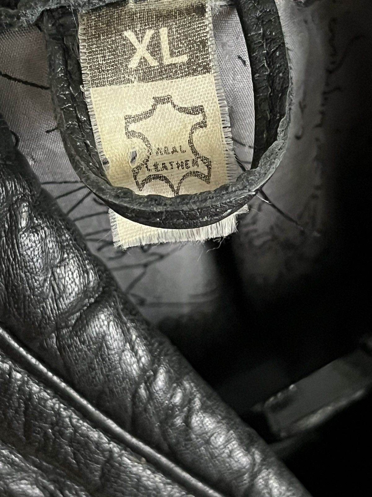 Genuine Leather Vintage biker jacket motorcycle real leather Size US XL / EU 56 / 4 - 16 Thumbnail