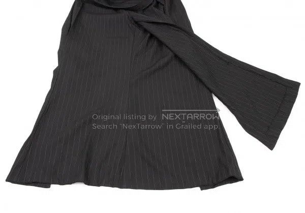 Comme des Garcons Comme des Garcons size F Dark vintage striped design skirt Size 22" - 7 Thumbnail