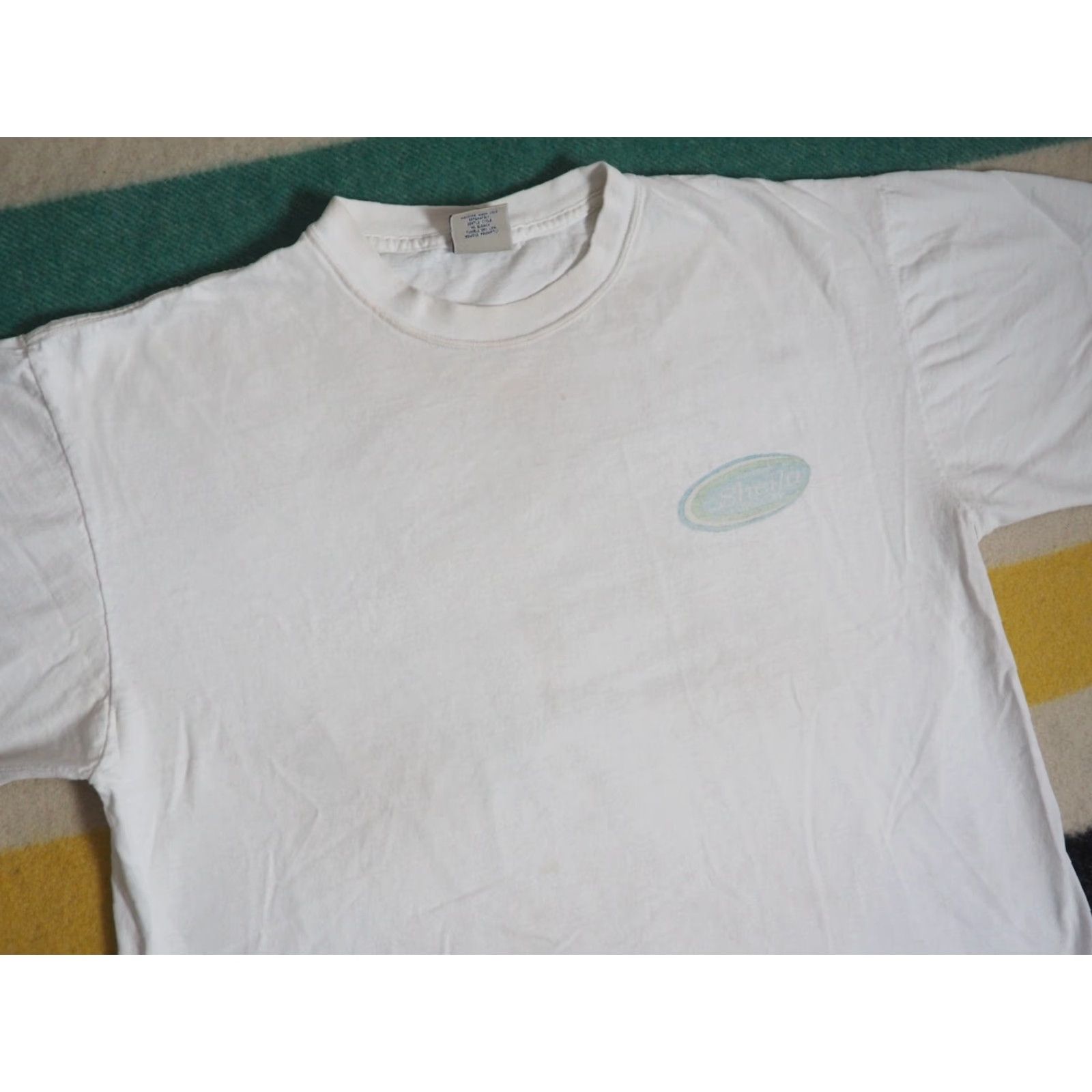 Vintage VTG 90s Y2k Planet F1 Formula One Racing Championship White Tee T-Shirt L Mens Short Sleeve Graphic Cotton 2000s Size US L / EU 52-54 / 3 - 4 Thumbnail