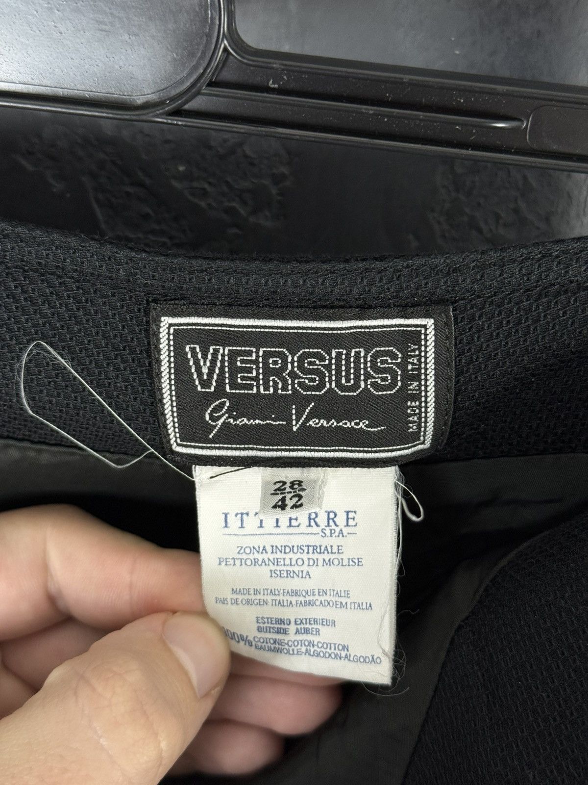 Versus Versace VERSUS Giani Versace Women’s Black Front Zip Mini Dress Size M / US 6-8 / IT 42-44 - 11 Thumbnail