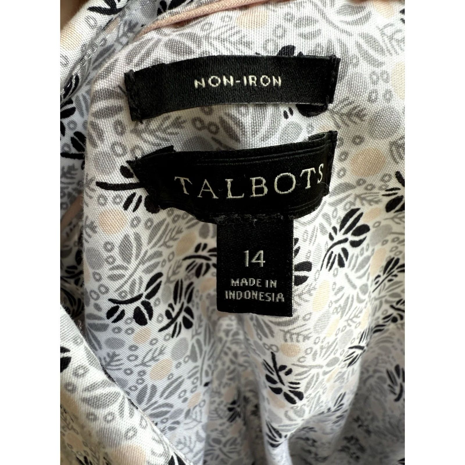Talbots Talbots No Iron Shirt Long Sleeve Floral Size 14 Women Button-Up Multicolor Shirt Ladies 14 Size XL / US 12-14 / IT 48-50 - 5 Thumbnail