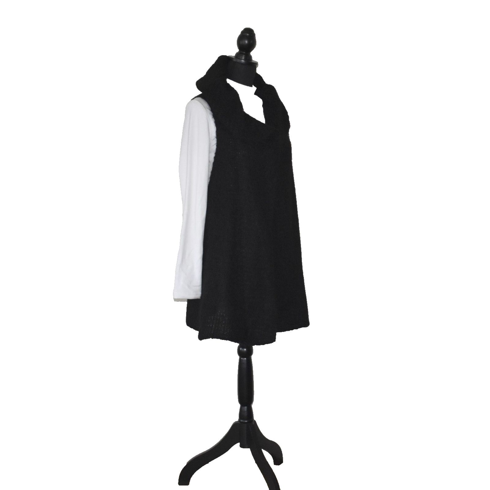 Eileen Fisher EILEEN FISHER Suri Alpaca & Silk Stand Collar Sweater Vest L Size L / US 10 / IT 46 - 2 Thumbnail
