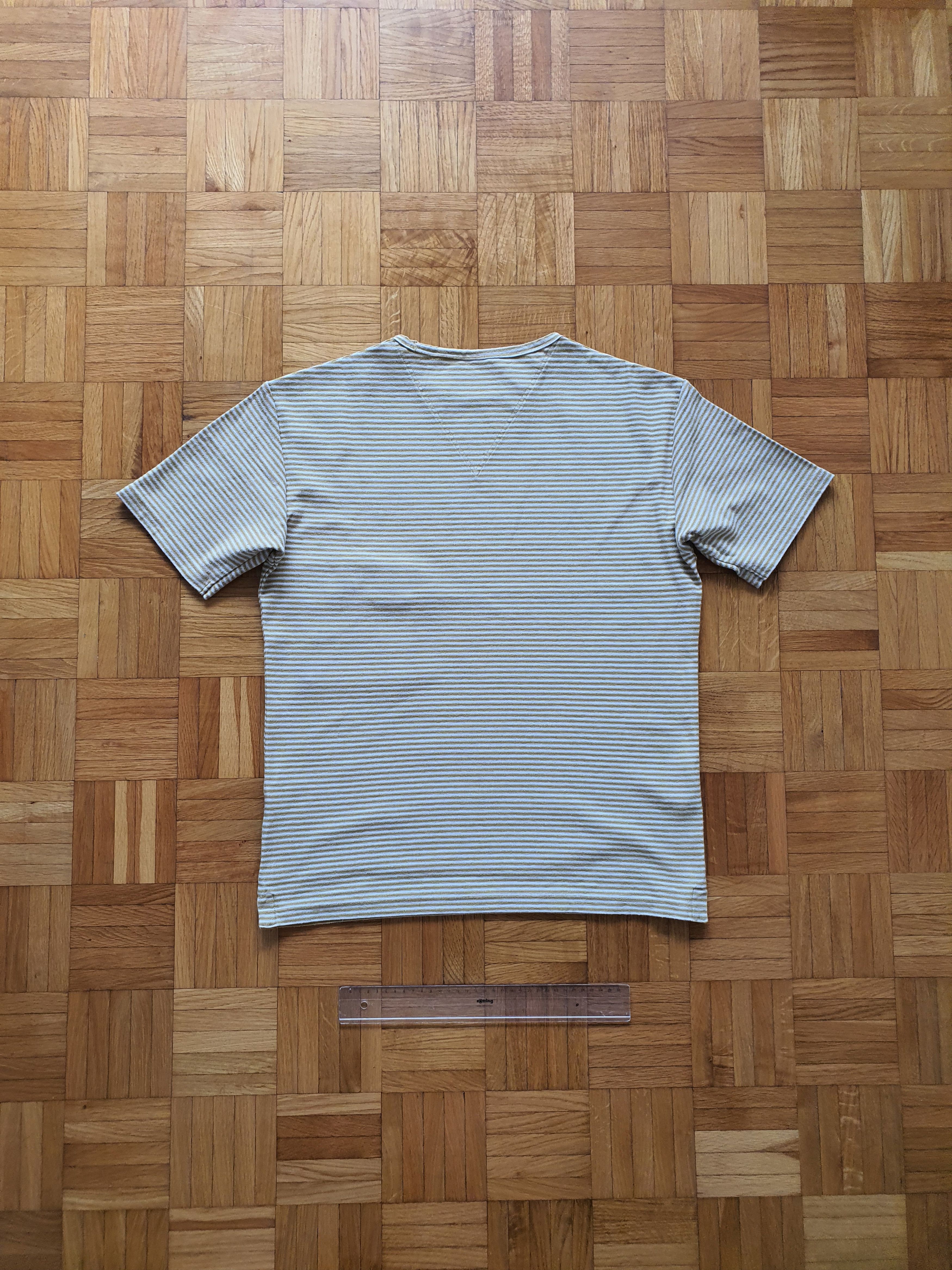Lemaire × Uniqlo Striped T-Shirt w Chest Pocket - Mustard - Sz M Size US M / EU 48-50 / 2 - 2 Thumbnail