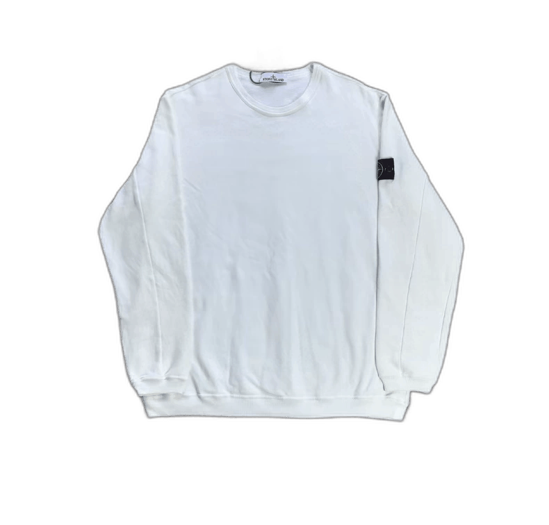 Stone Island Stone Island White Basic Sweatshirt Size 3XL Size US XXL / EU 58 / 5 - 1 Thumbnail