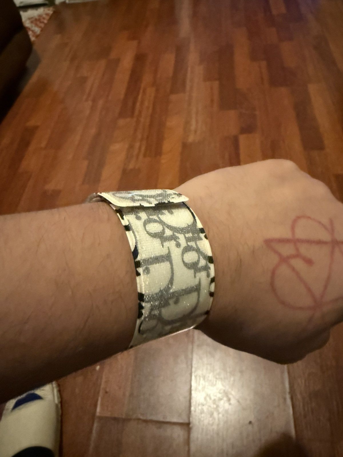 Dior 2002 Christian Dior Snap Bracelet trotter monogram white Size ONE SIZE - 5 Thumbnail