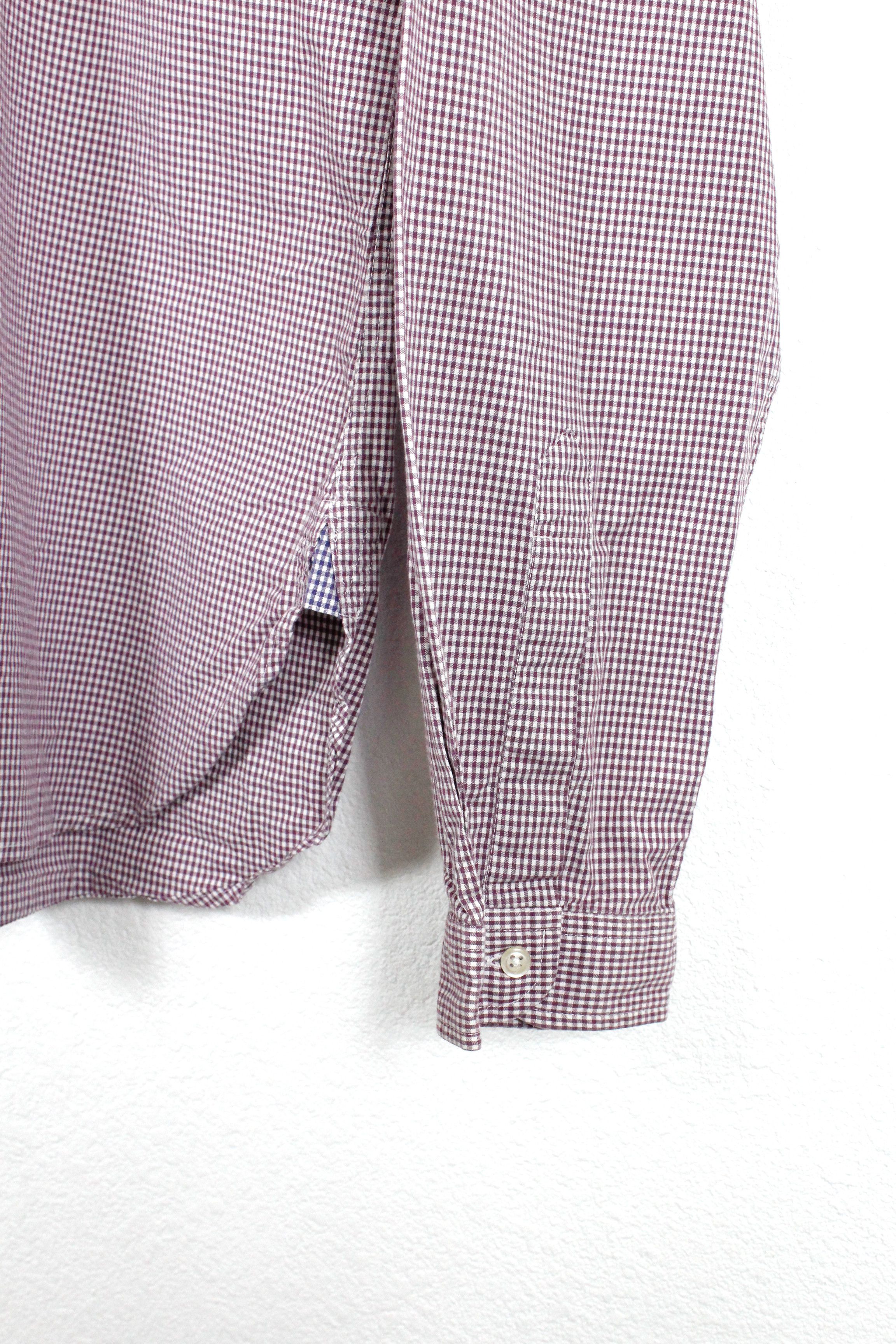 Oliver Spencer × Vintage Oliver Spencer Burgundy Check Heritage Shirt Size US XL / EU 56 / 4 - 4 Thumbnail