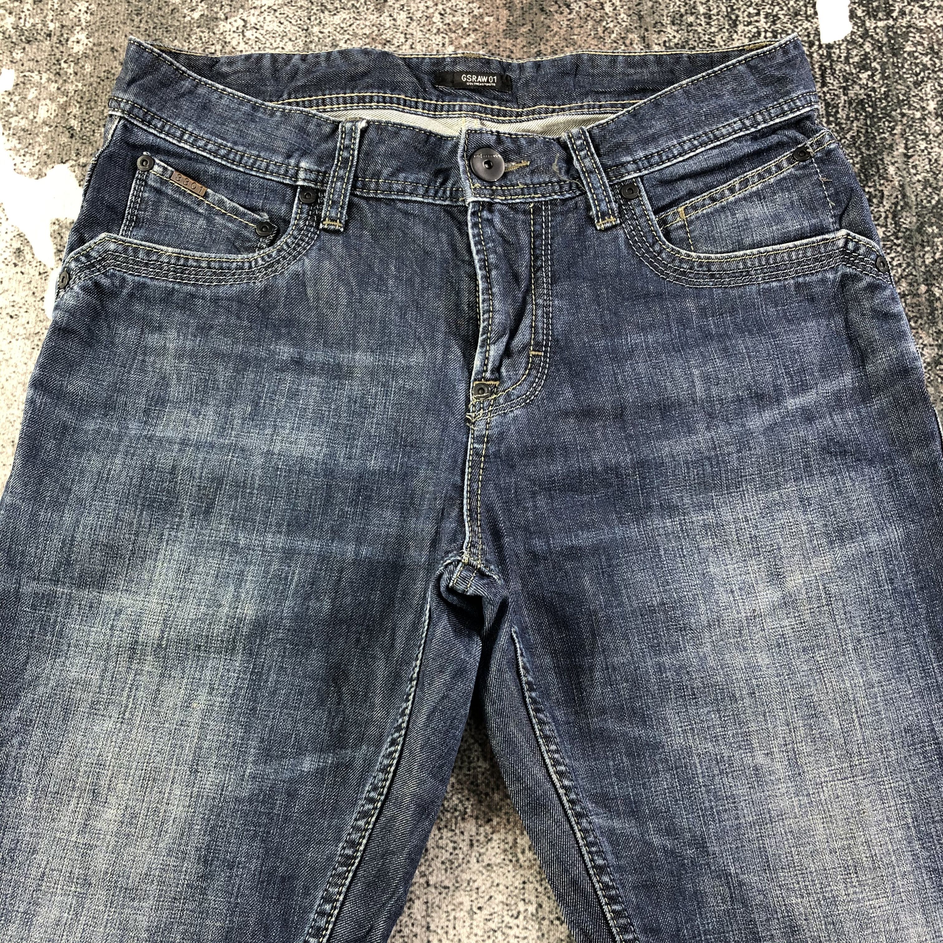 G-Star G Star Raw Jeans Faded Blue Denim KJ1534 Size US 30 / EU 46 - 3 Thumbnail